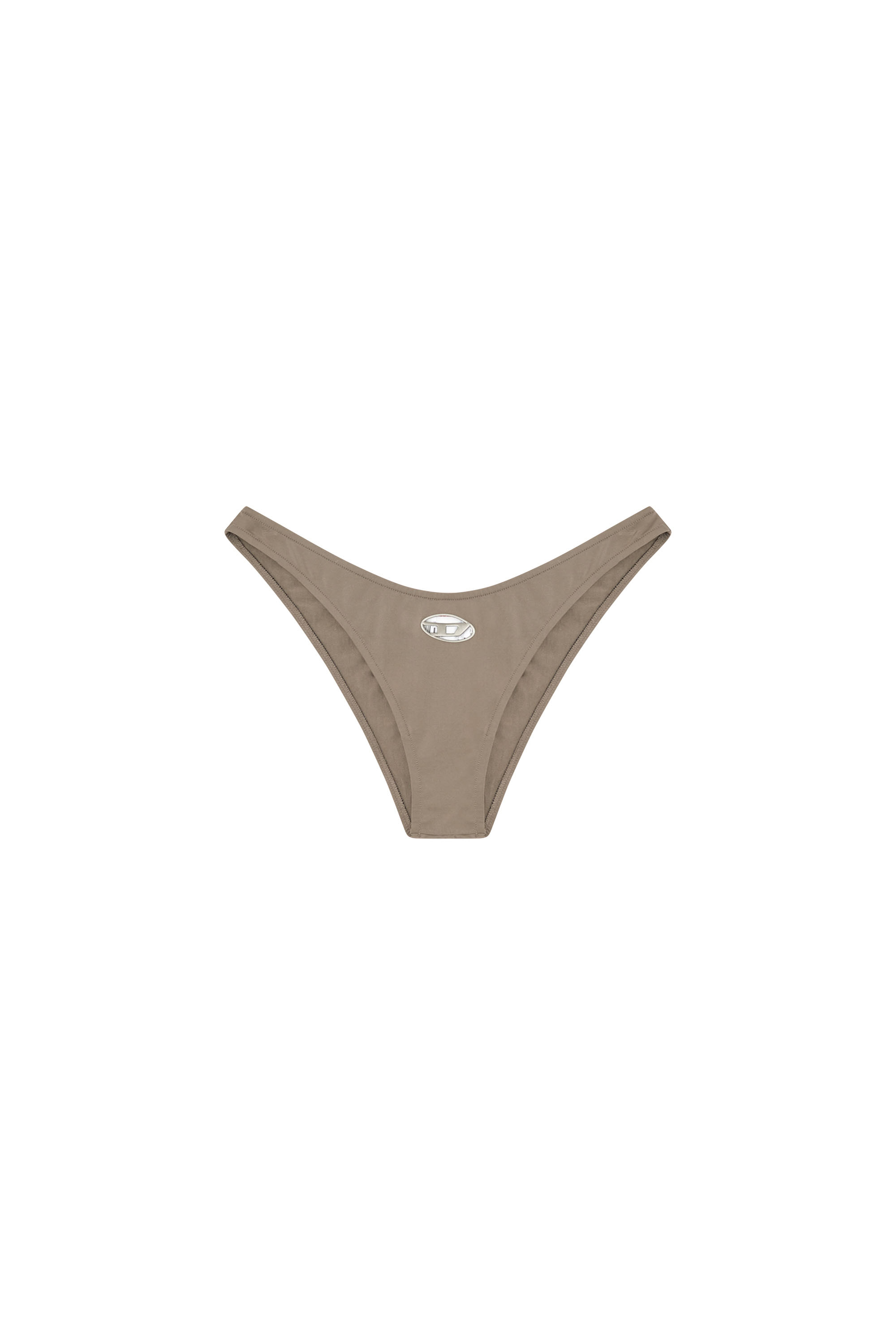 Diesel - PUNCHY-UTLT, Slip in microfibra con logo cut out Donna in Marrone - 4