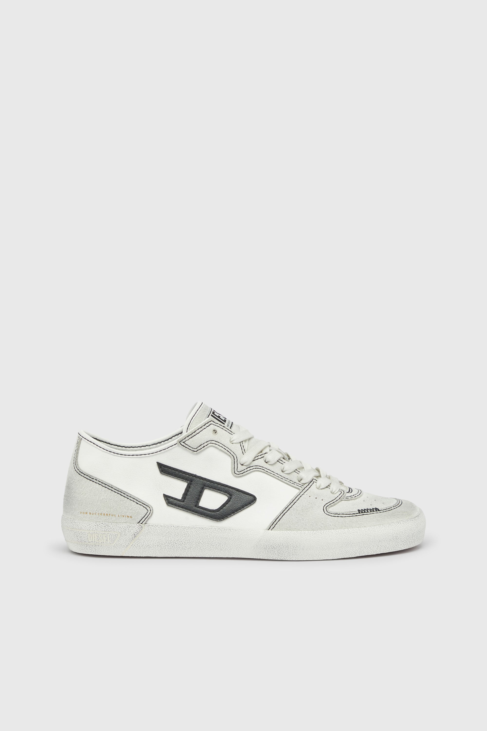 Diesel - S-LEROJI D-2 LOW, S-Leroji - Sneakers con pannelli e D logo Uomo in Bianco - 1
