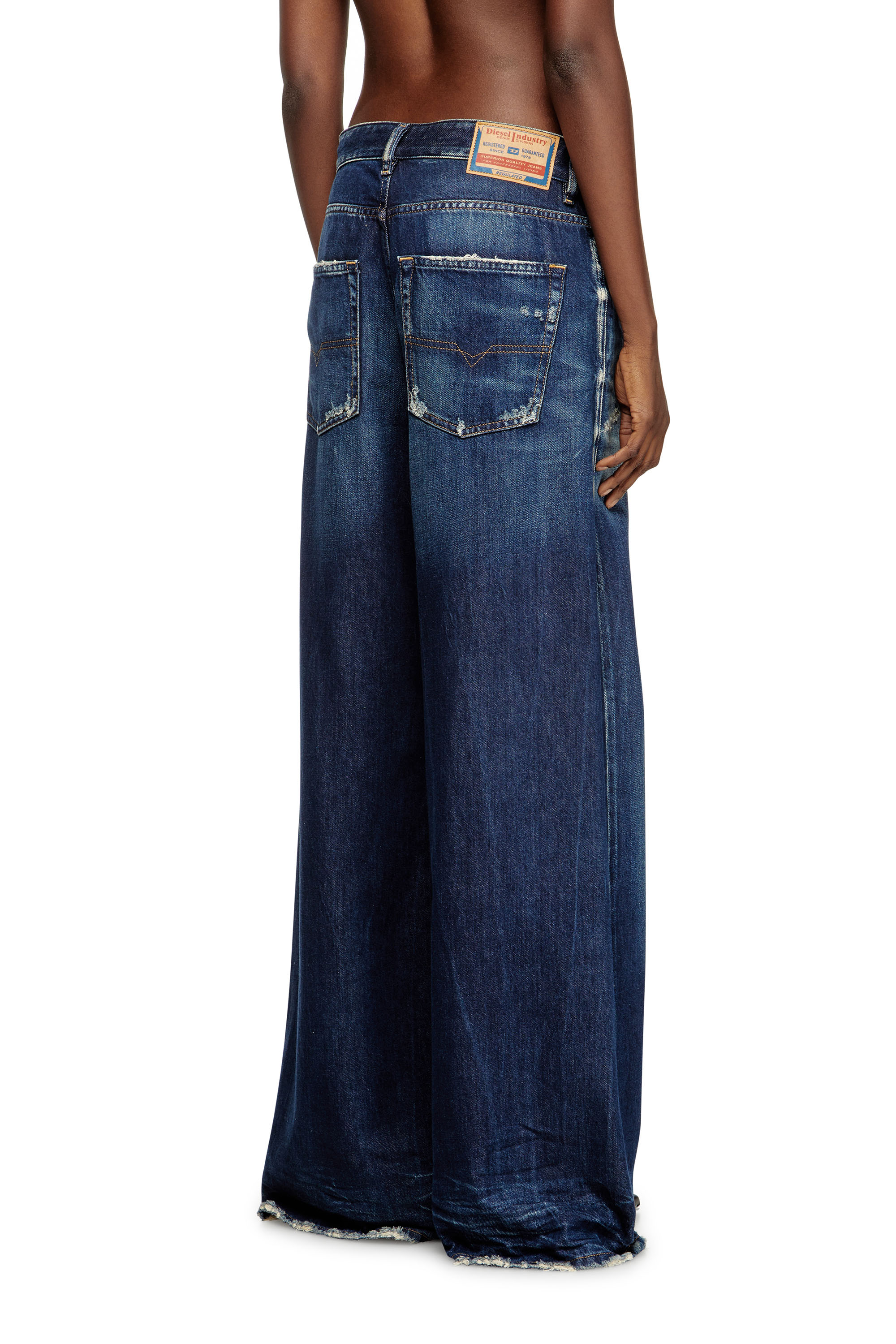 Diesel - Woman's Relaxed Jeans 1996 D-Sire 09M06, Dark Blue - 4