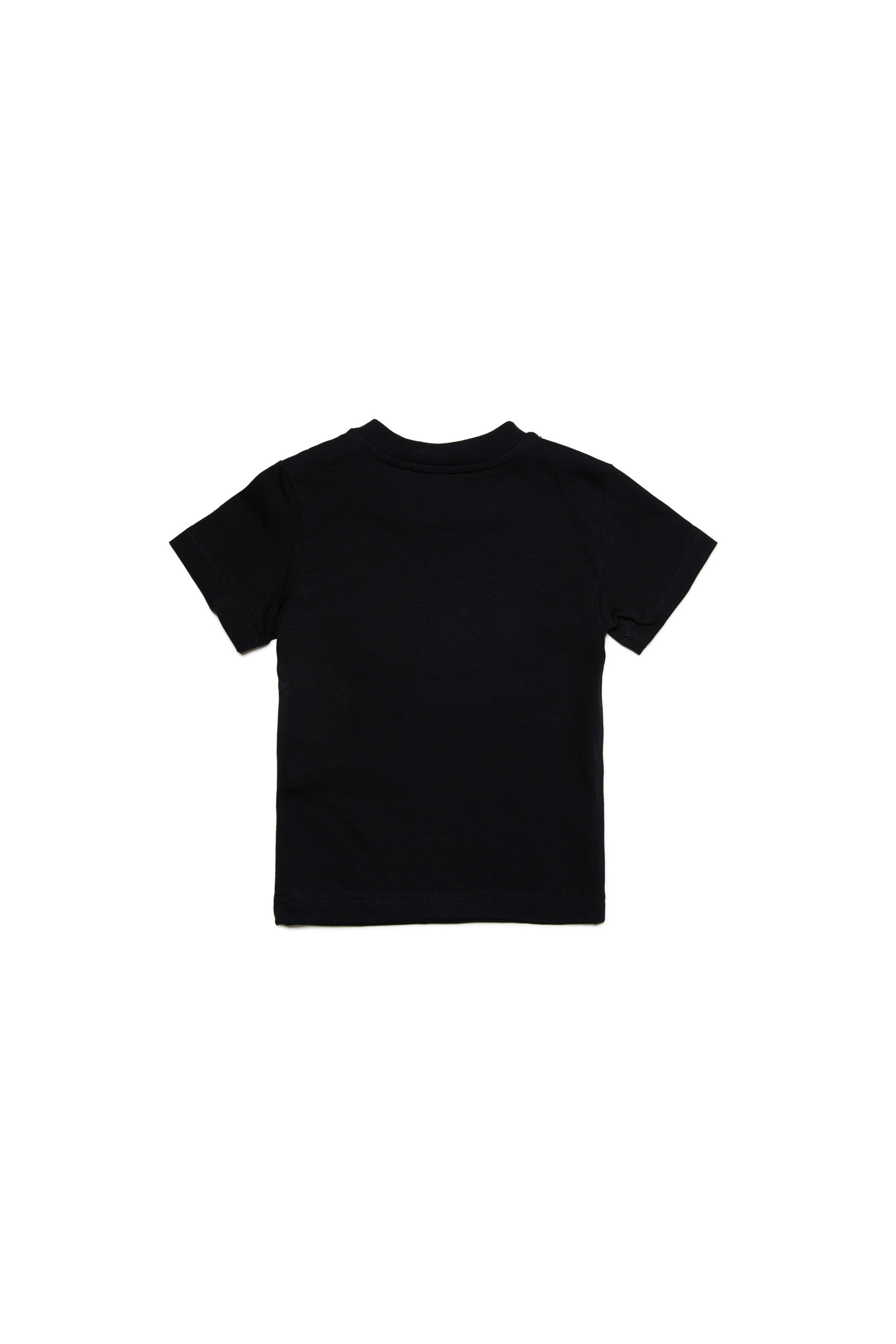 Diesel - TKANDB, Unisex T-shirt with painted-effect logo in Black - Image 2
