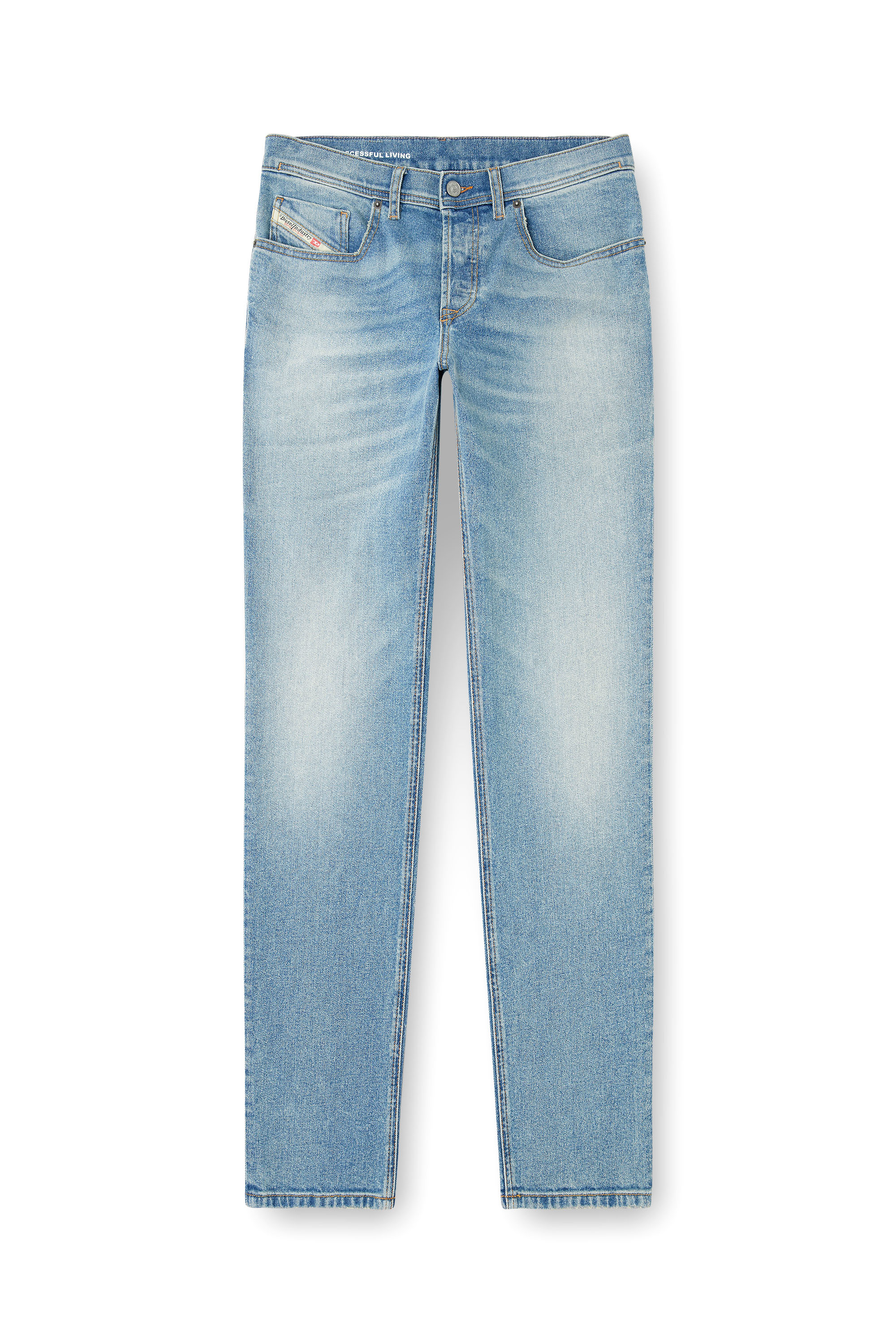 Diesel - Regular Jeans 2023 D-Finitive 0DBEH Uomo, Blu Chiaro - Image 2