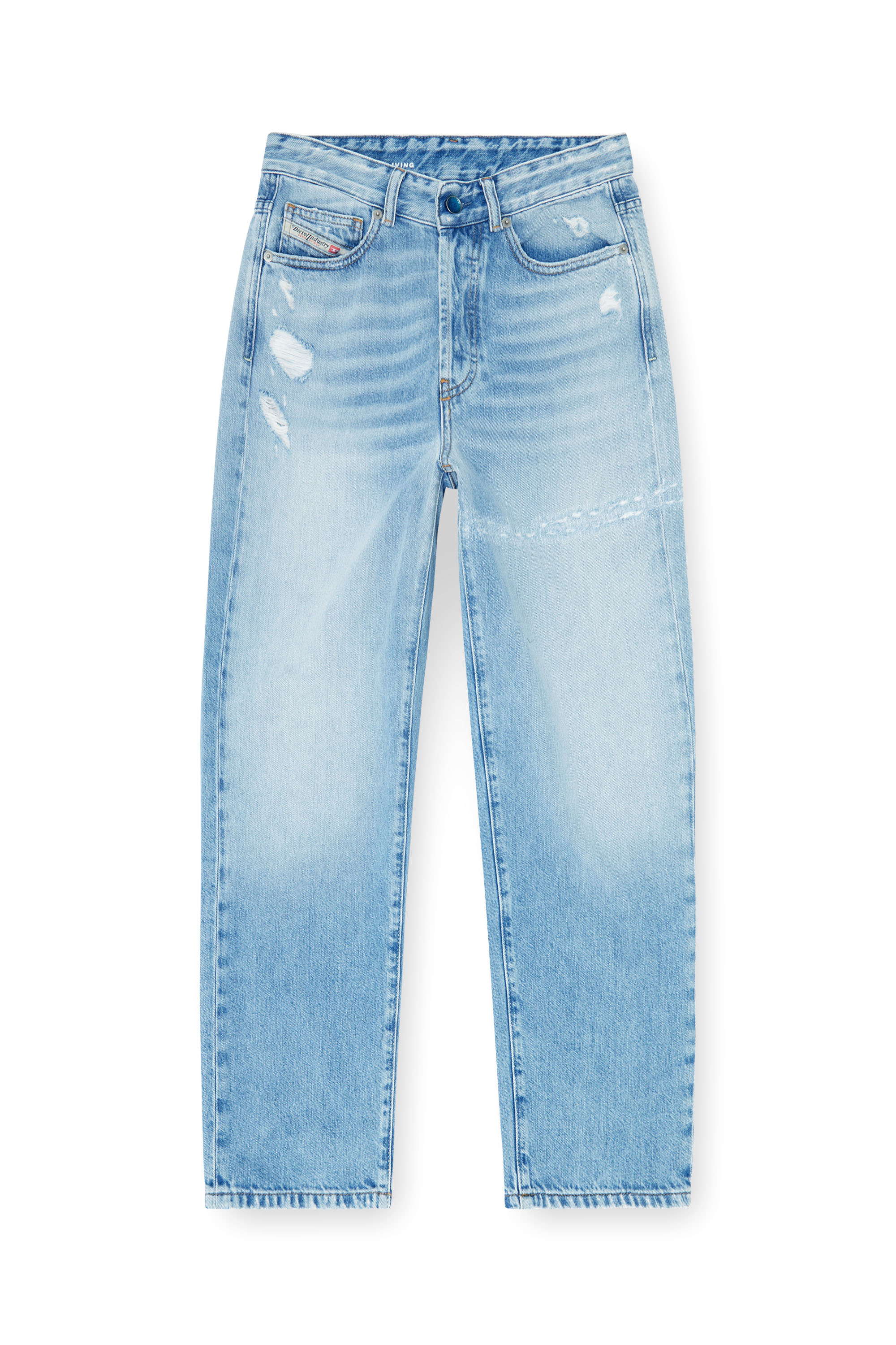 Diesel - Regular Jeans 1981 D-Went 09P49 Donna, Blu Chiaro - Image 3