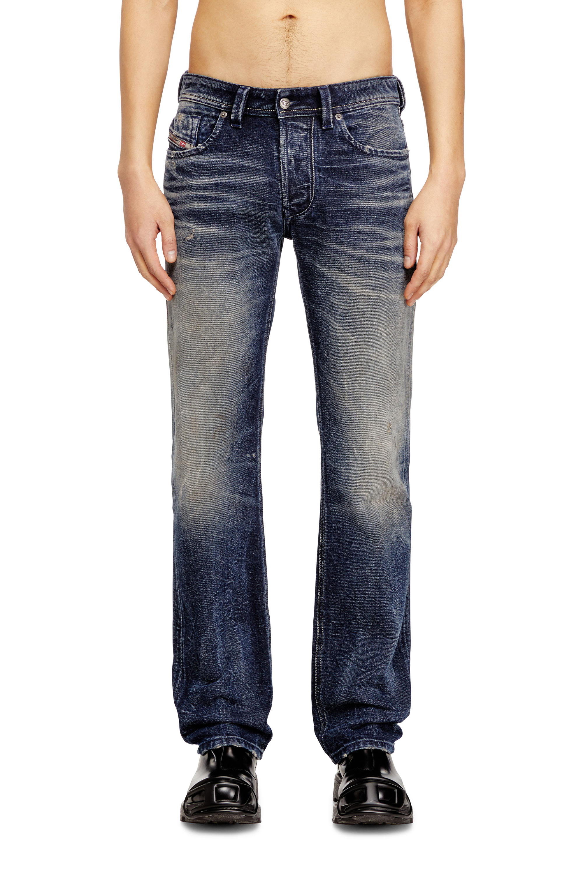 Diesel - Regular Jeans 1985 Larkee 09N57 Uomo, Blu Scuro - Image 1