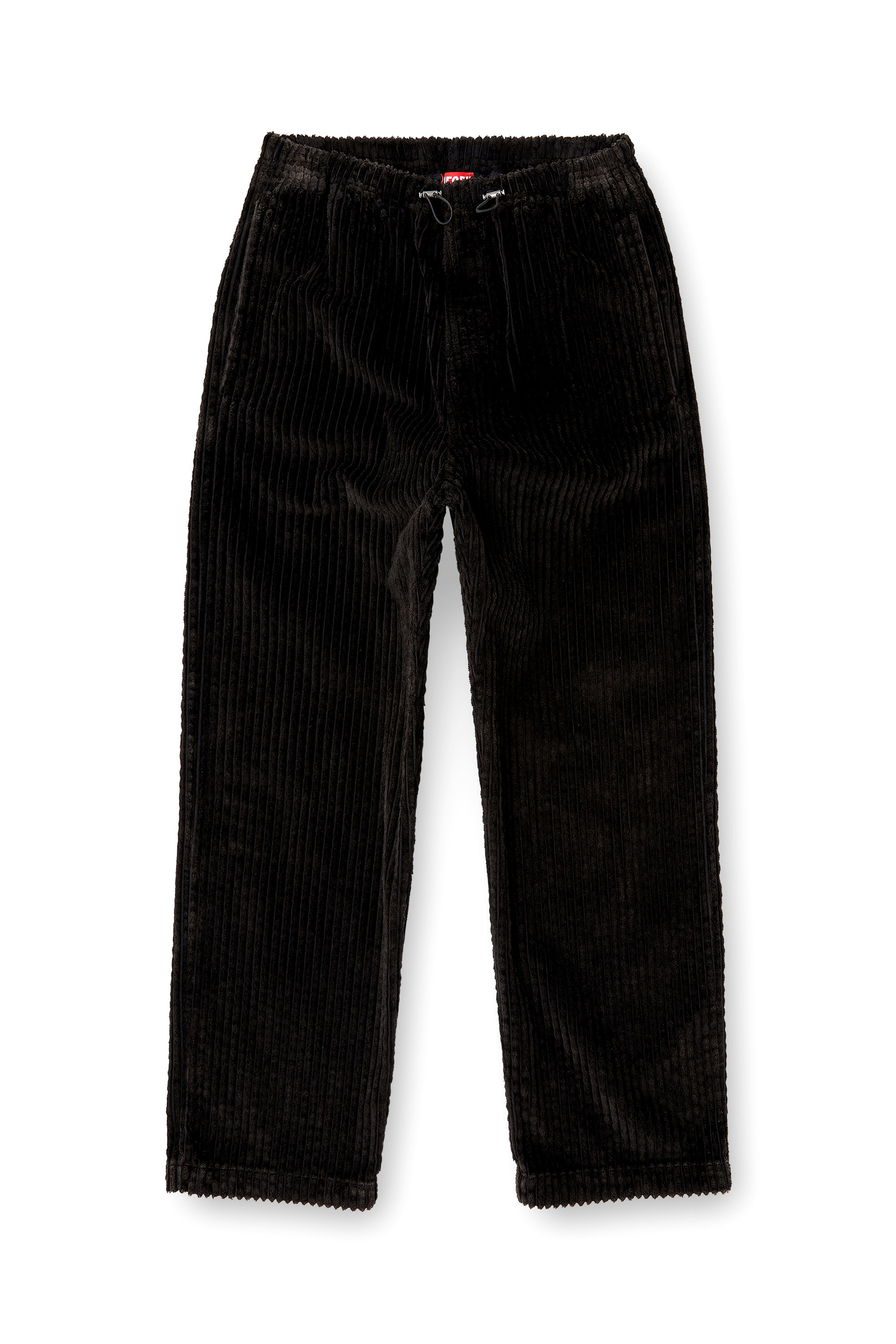 Diesel - P-MARTIAL, Pantaloni in velluto a coste con coulisse Uomo in Marrone - 3
