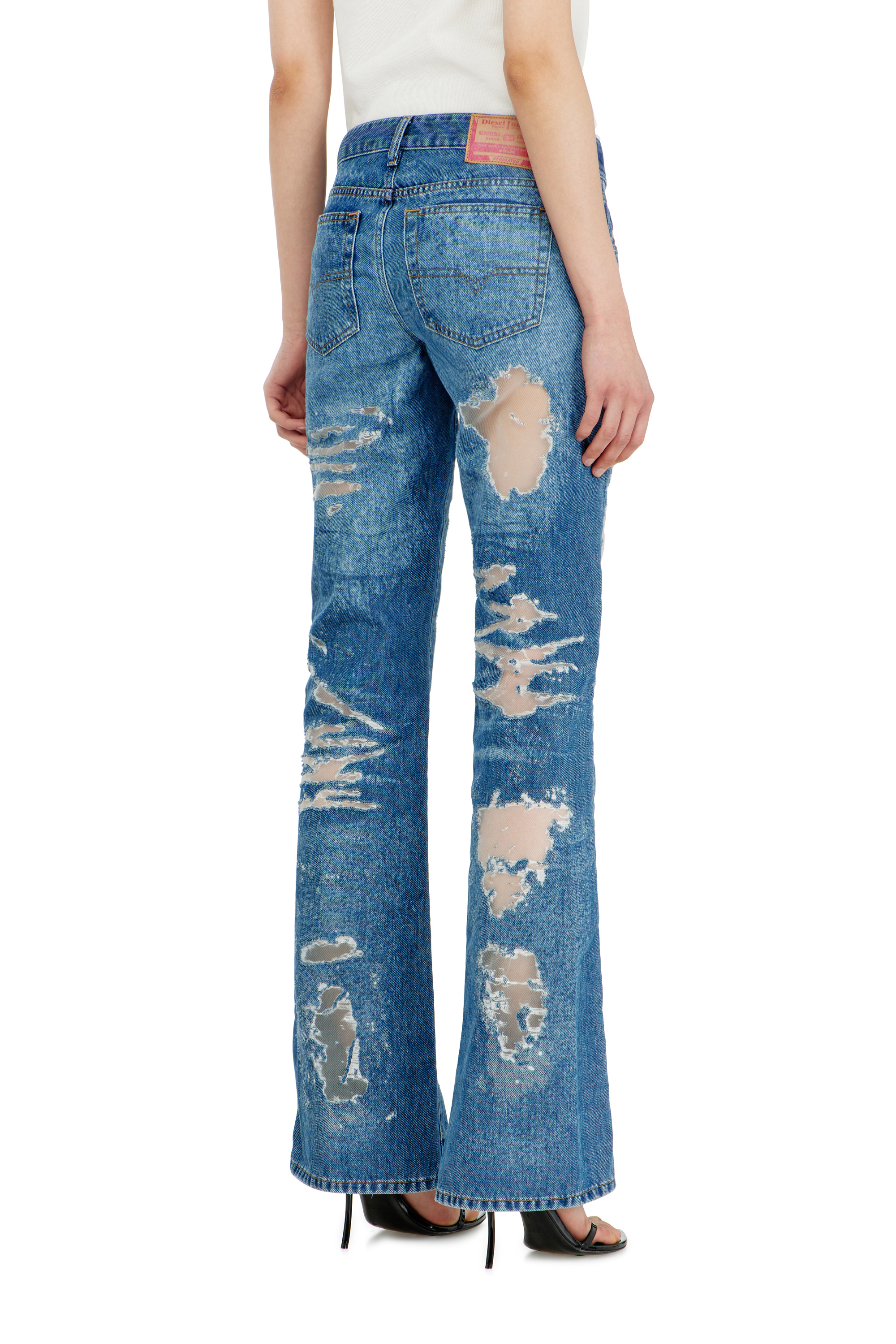 Diesel - Bootcut Jeans 1969 D-Ebbey 068ZH Donna, Blu medio - Image 3