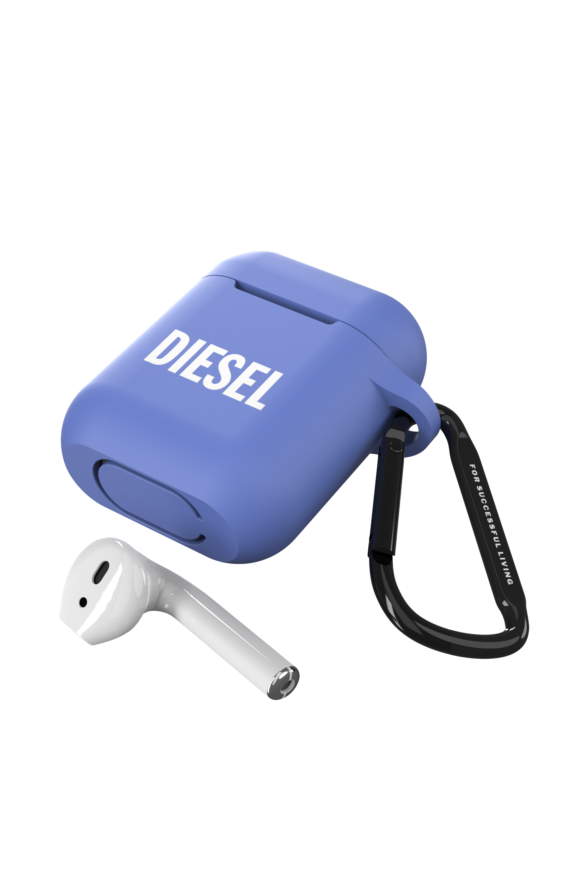 Diesel - 48319 AIRPOD CASE, Cover in silicone per AirPods Unisex in Blu - 4