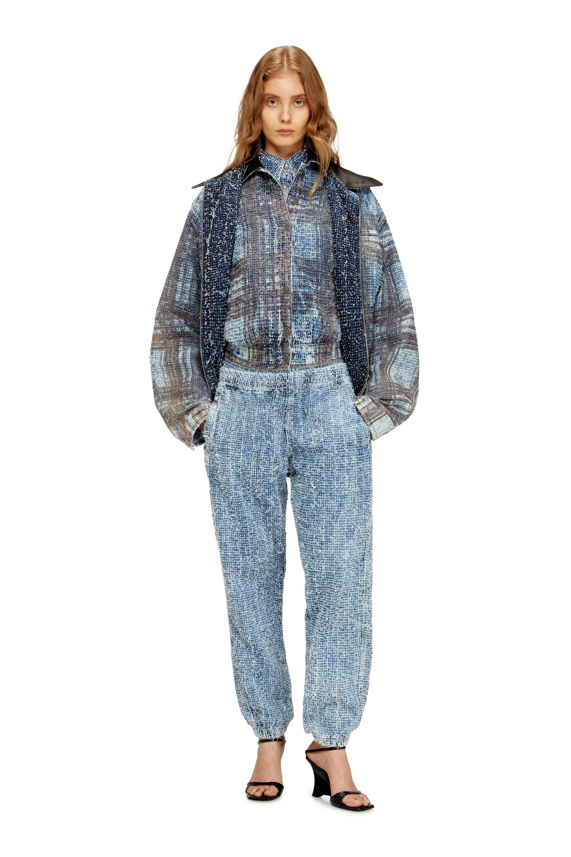 Diesel - Slim Jeans D-Labb 0ADCI Unisex, Blu Chiaro - Image 2