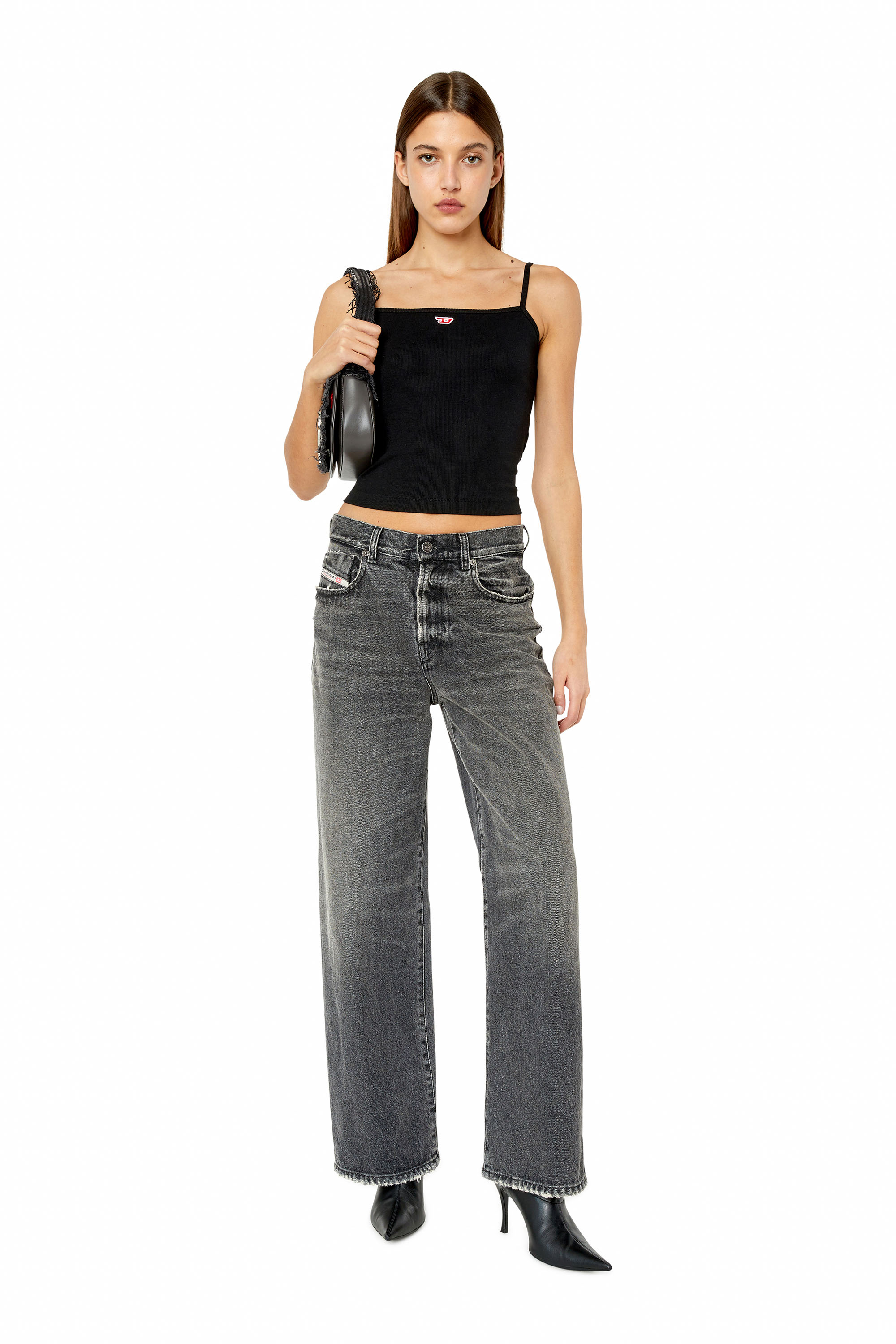 Diesel - 2000 007K8 Bootcut and Flare Jeans, Nero/Grigio scuro - Image 4