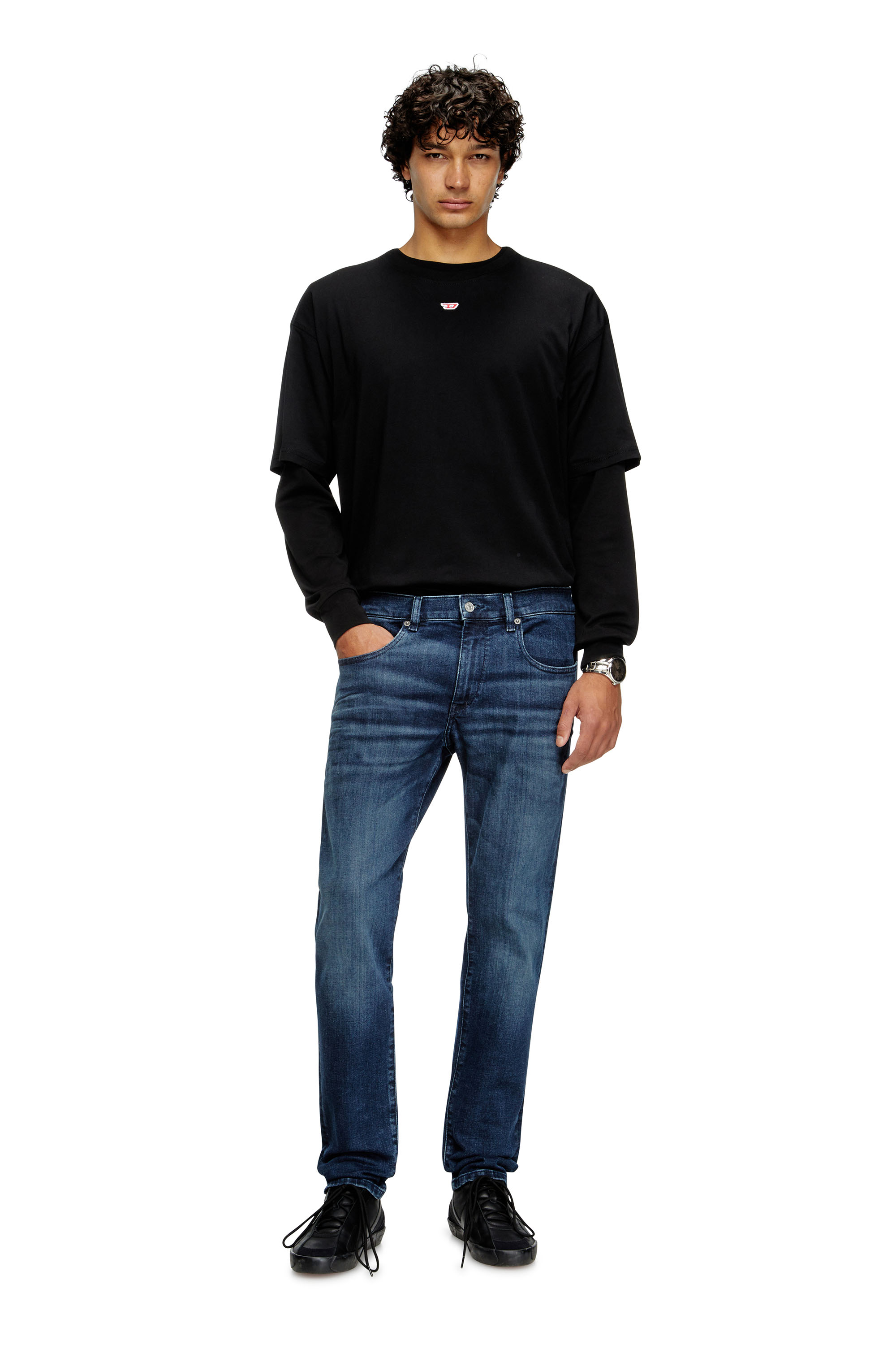 Diesel - Slim Jeans 2019 D-Strukt 0GRDJ Uomo, Blu Scuro - Image 1