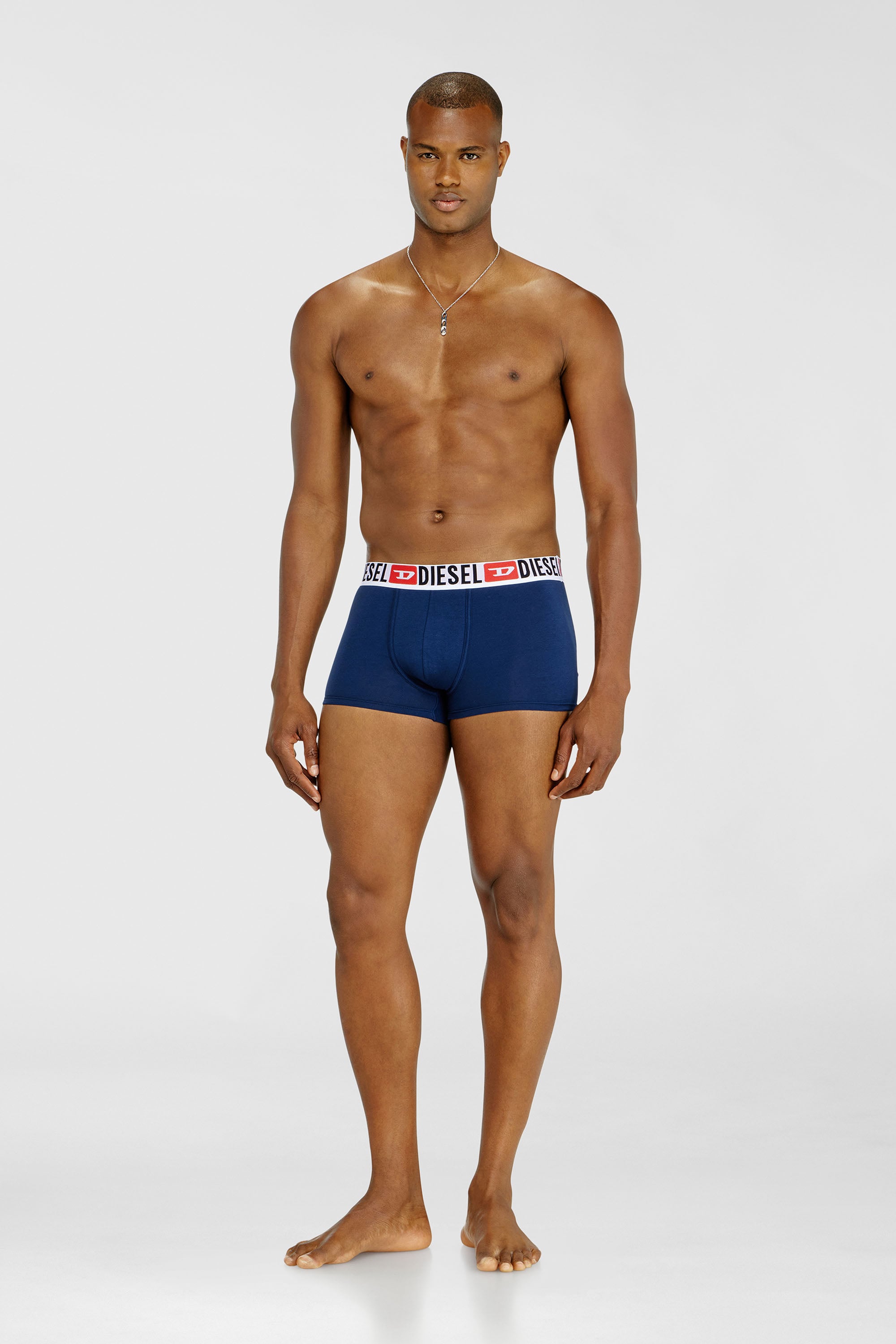 Diesel - UMBX-DAMIENTHREEPACK, Set da tre boxer con elastico in vita con logo all-over Uomo in Multicolor - 2