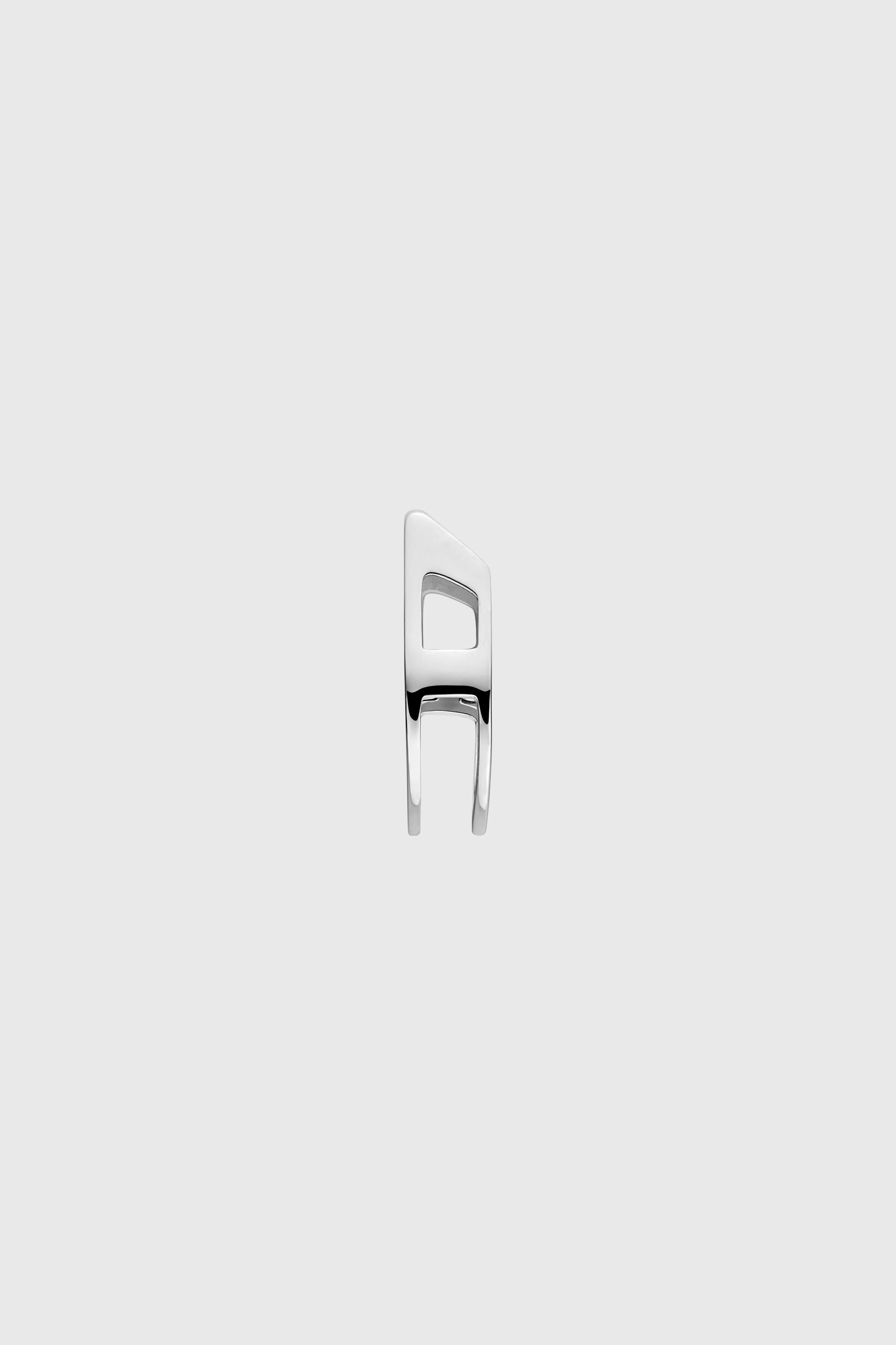 Diesel - DX167340 JEWELLERY, Orecchino a cerchio in acciaio inossidabile Unisex in Argento - 1
