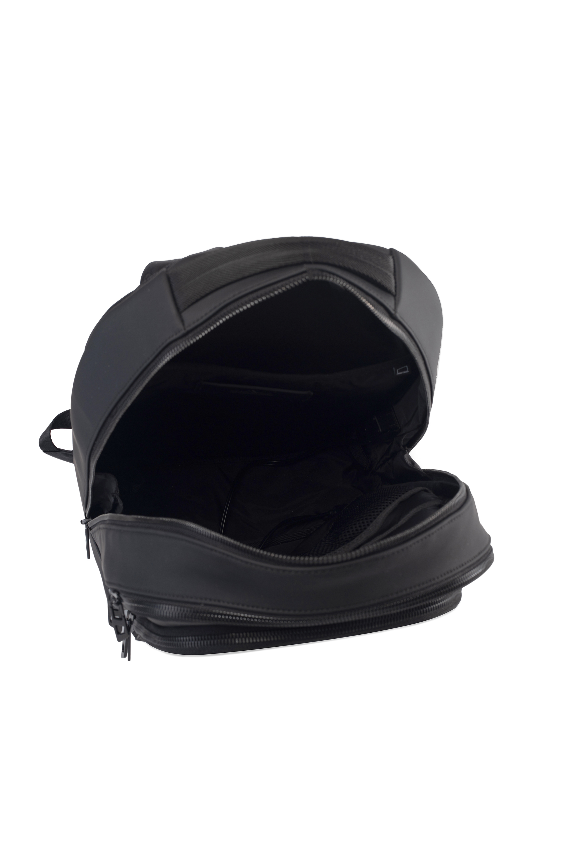 Diesel - DIESEL ALUMINUM BACKPACK DSB003, Zaino business funzionale Unisex in Nero - 3