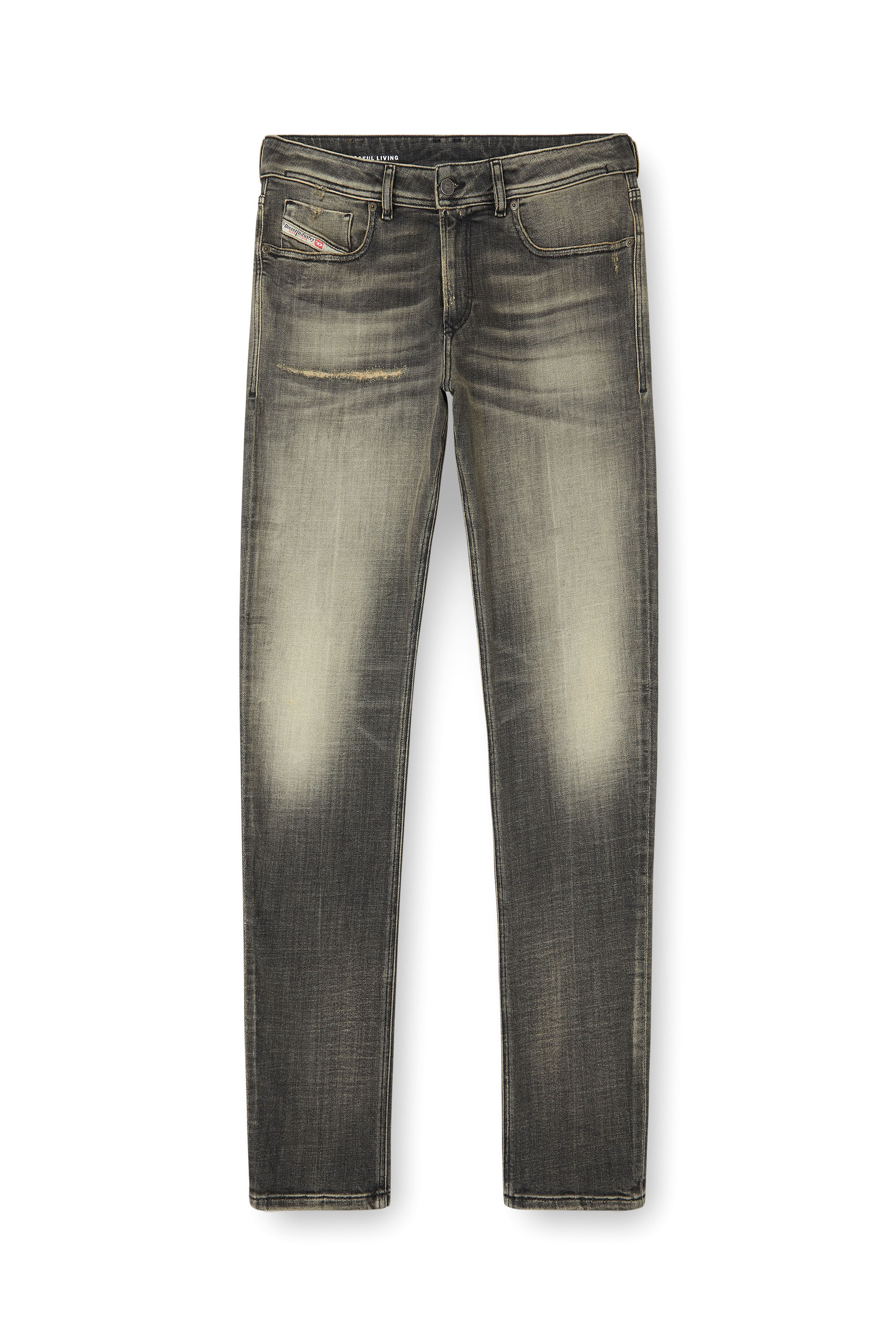 Diesel - Skinny Jeans 1979 Sleenker 09K54 Uomo, Nero/Grigio scuro - Image 3