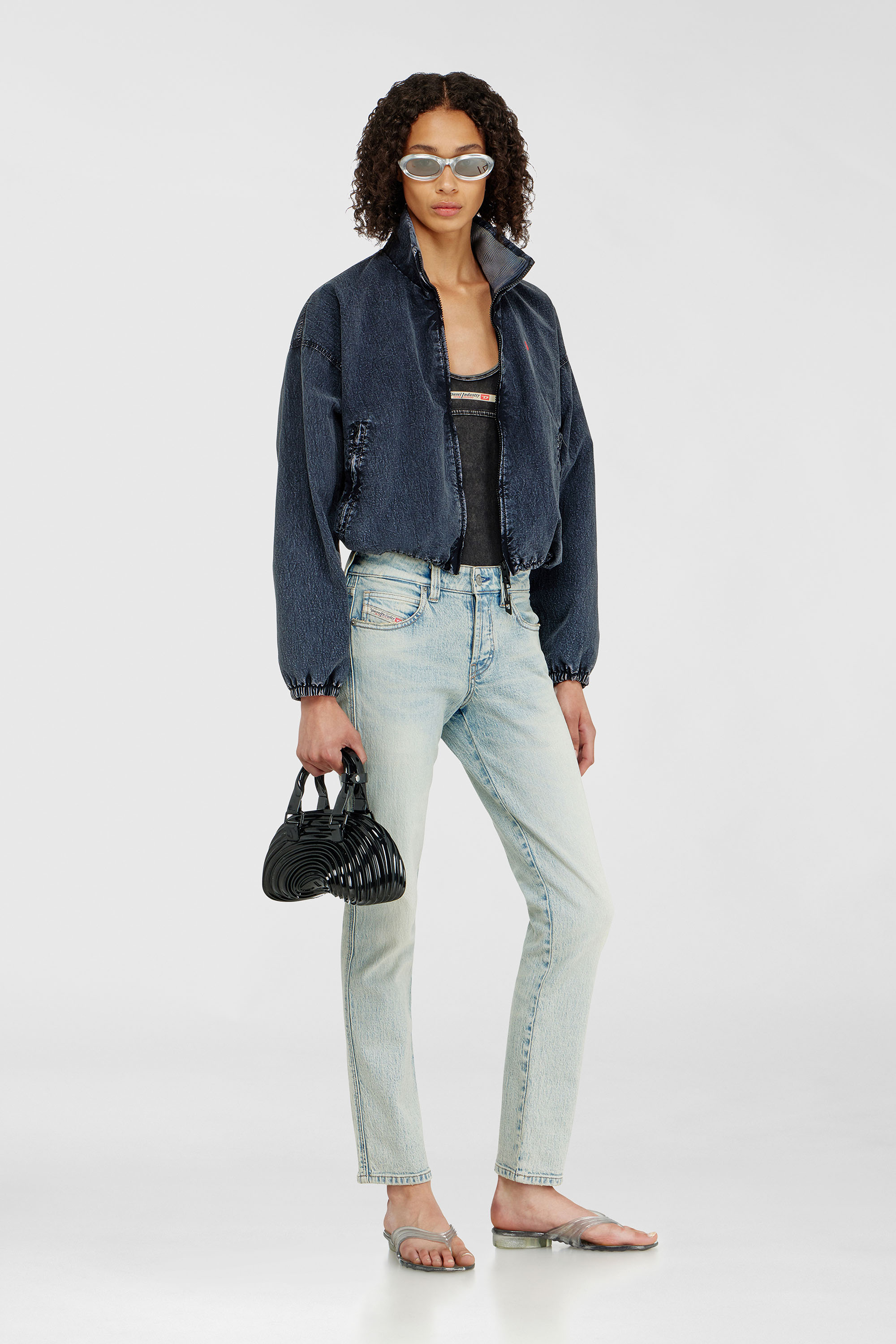 Diesel - MELISSA QUANTUM DOME, Quantum Dome &ndash; Borsa a mano in Melflex&reg; Donna in Nero - 1