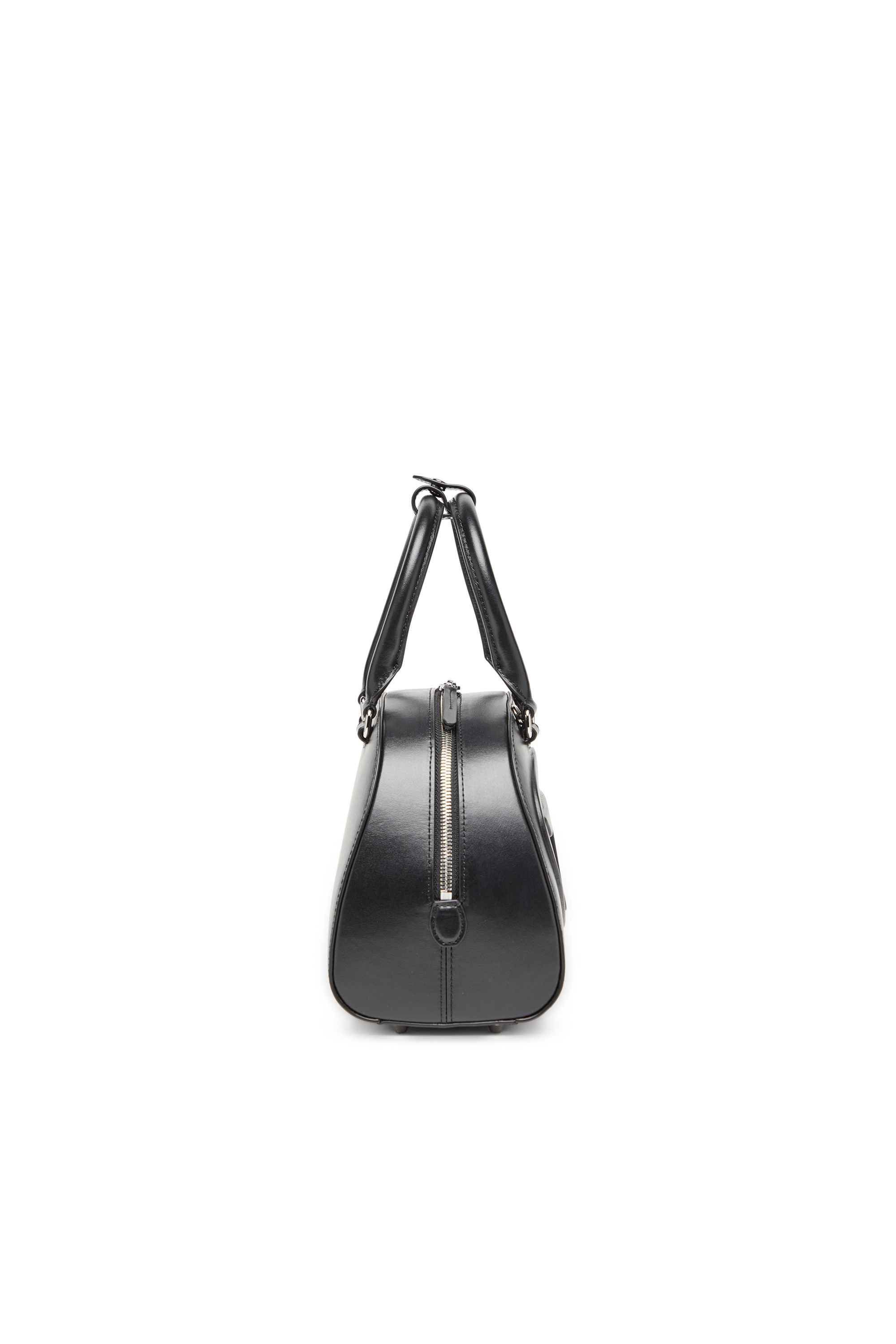 Diesel - 1DR DOME TOP HANDLE, Borsa bowling in pelle Donna in Nero - 3