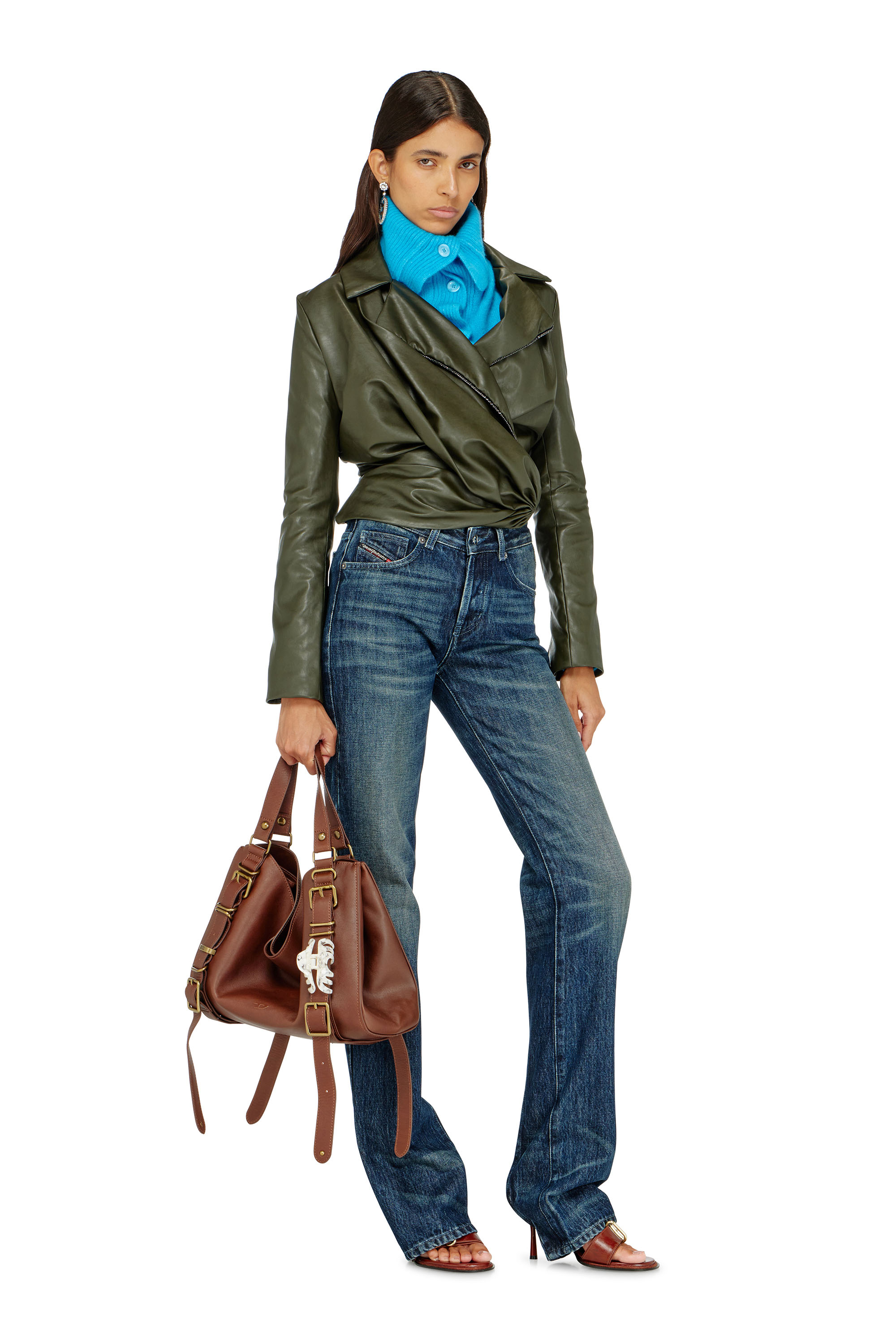 Diesel - G-DRAP, Giacca effetto drappeggiato con dettaglio wrap Donna in ToBeDefined - 1