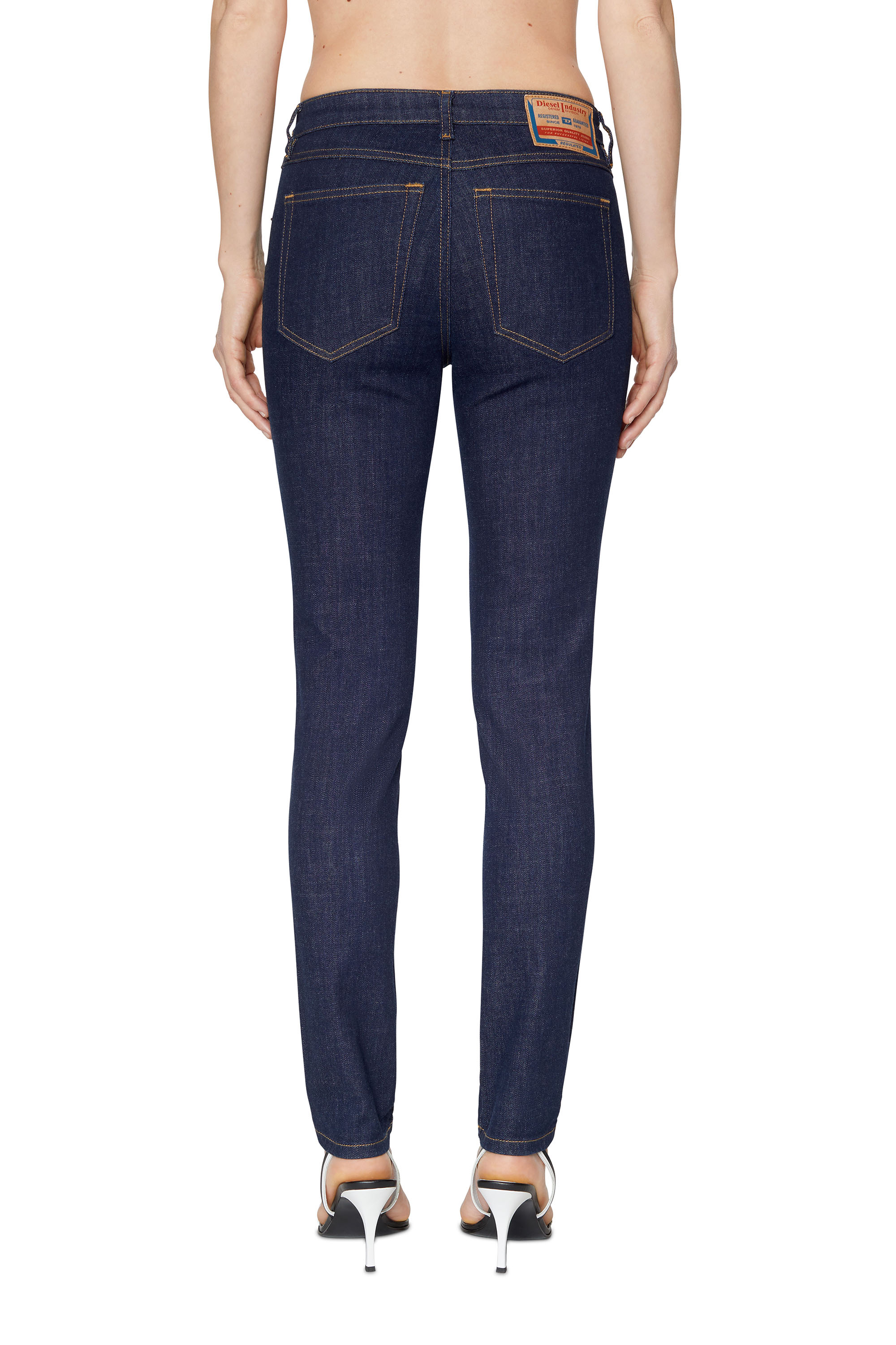 Diesel - Skinny Jeans 2015 Babhila Z9C17, Skinny Jeans - 2015 Babhila Donna in Blu - 4