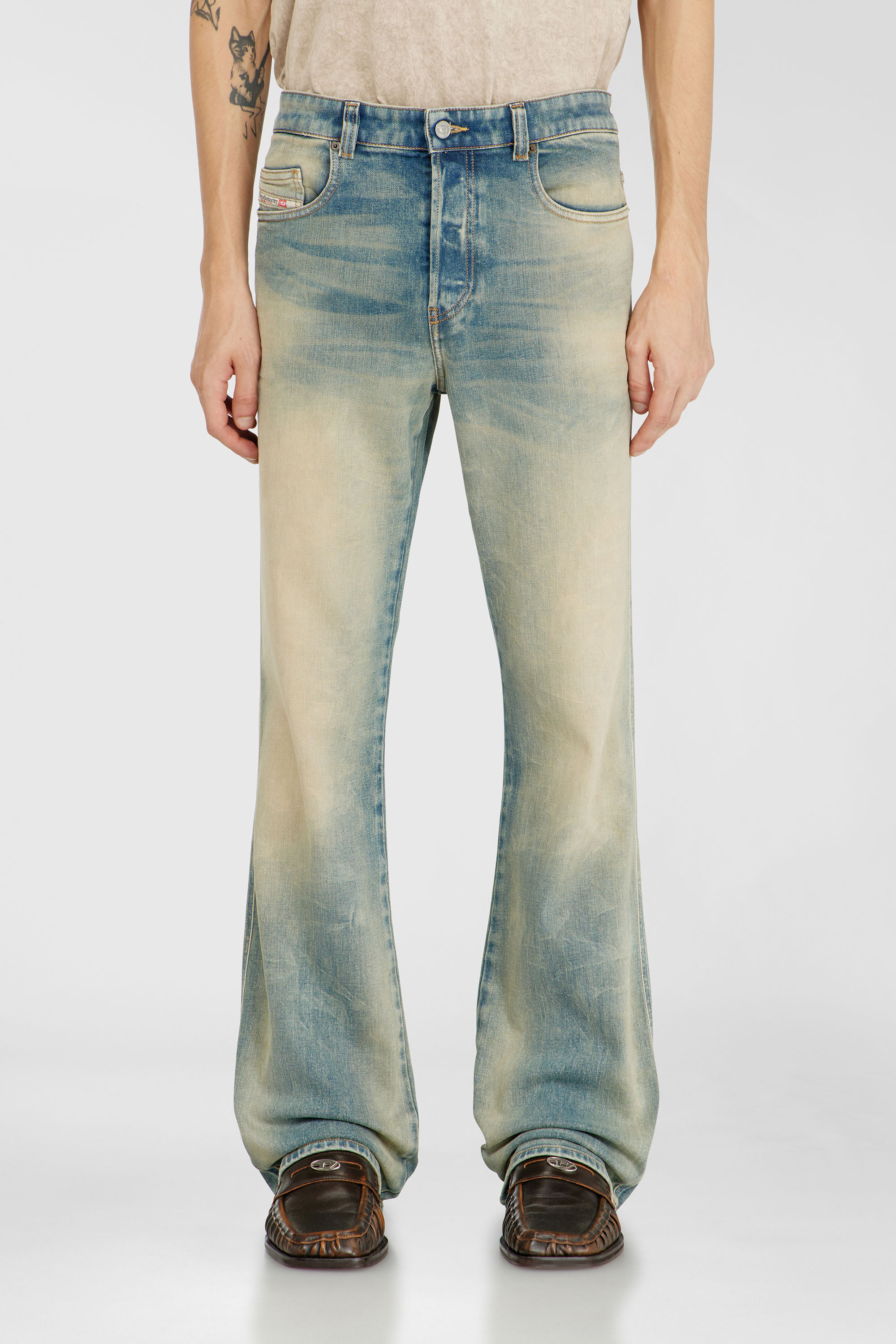 Diesel - Bootcut Jeans 1998 D-Buck 09H78 Uomo, Blu medio - Image 4