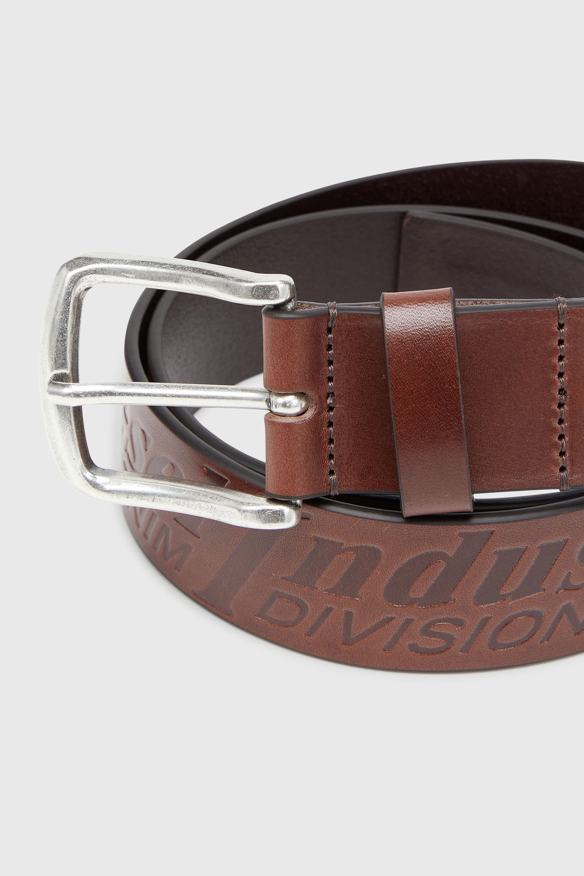 Diesel - B-FLAG-D EMBOSSED, Cintura 4 cm in pelle da con logo inciso Uomo in Marrone - 3