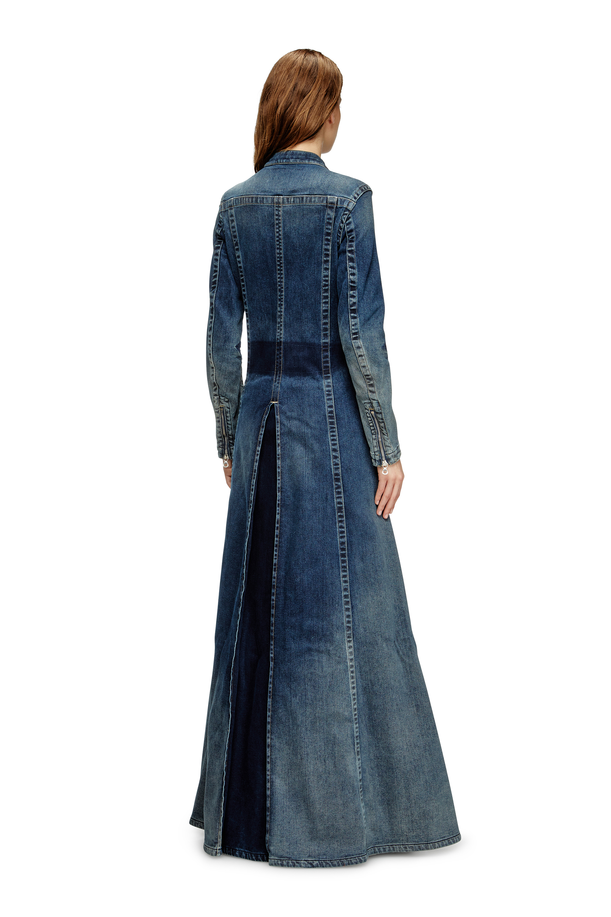 Diesel - DE-RO1-RE-FSG, Maxi abito in Rehab denim Donna in Blu - 4