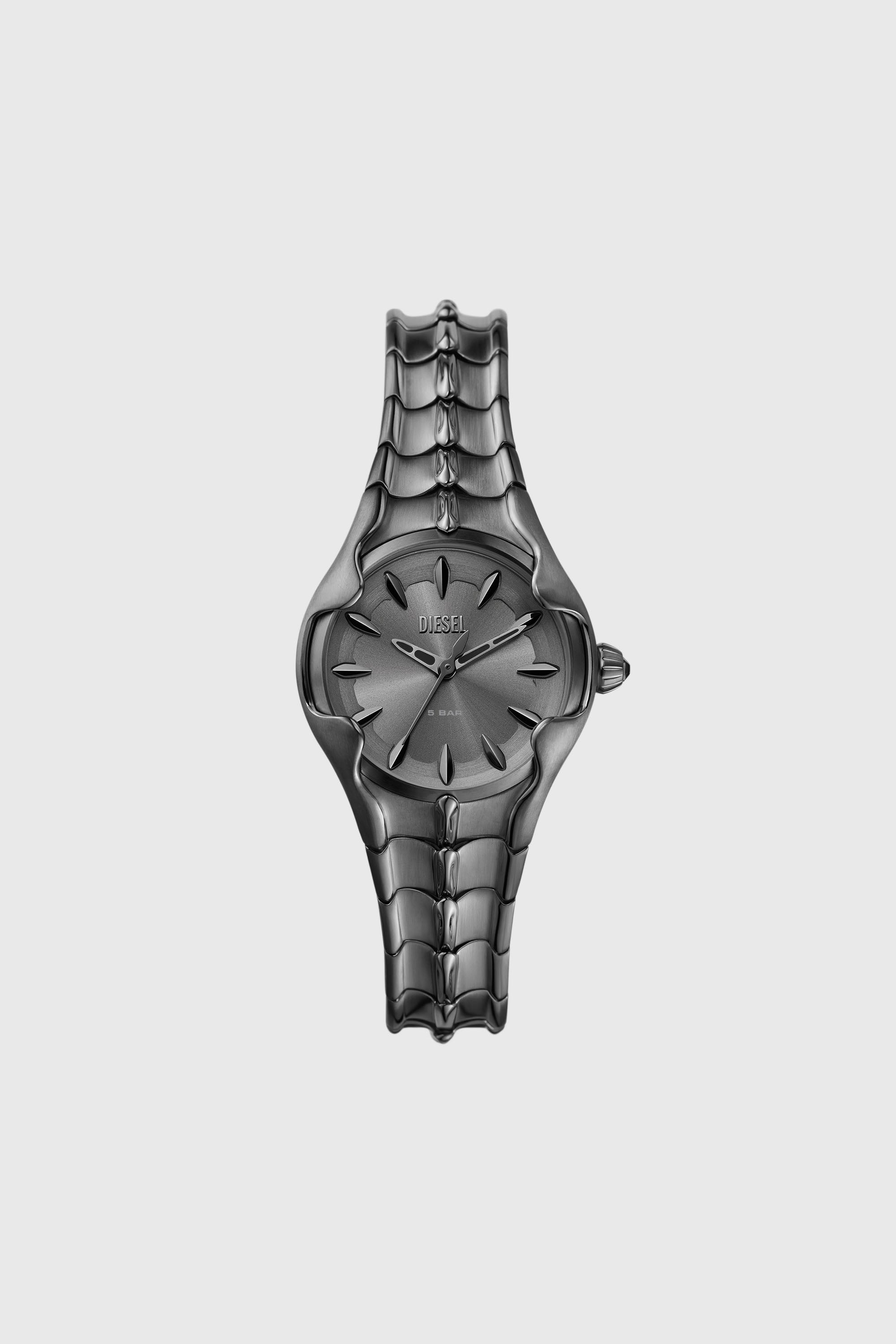 Diesel - DZ5603, Orologio Vert in acciaio inossidabile canna di fucile con tre lancette Donna in Grigio - 1