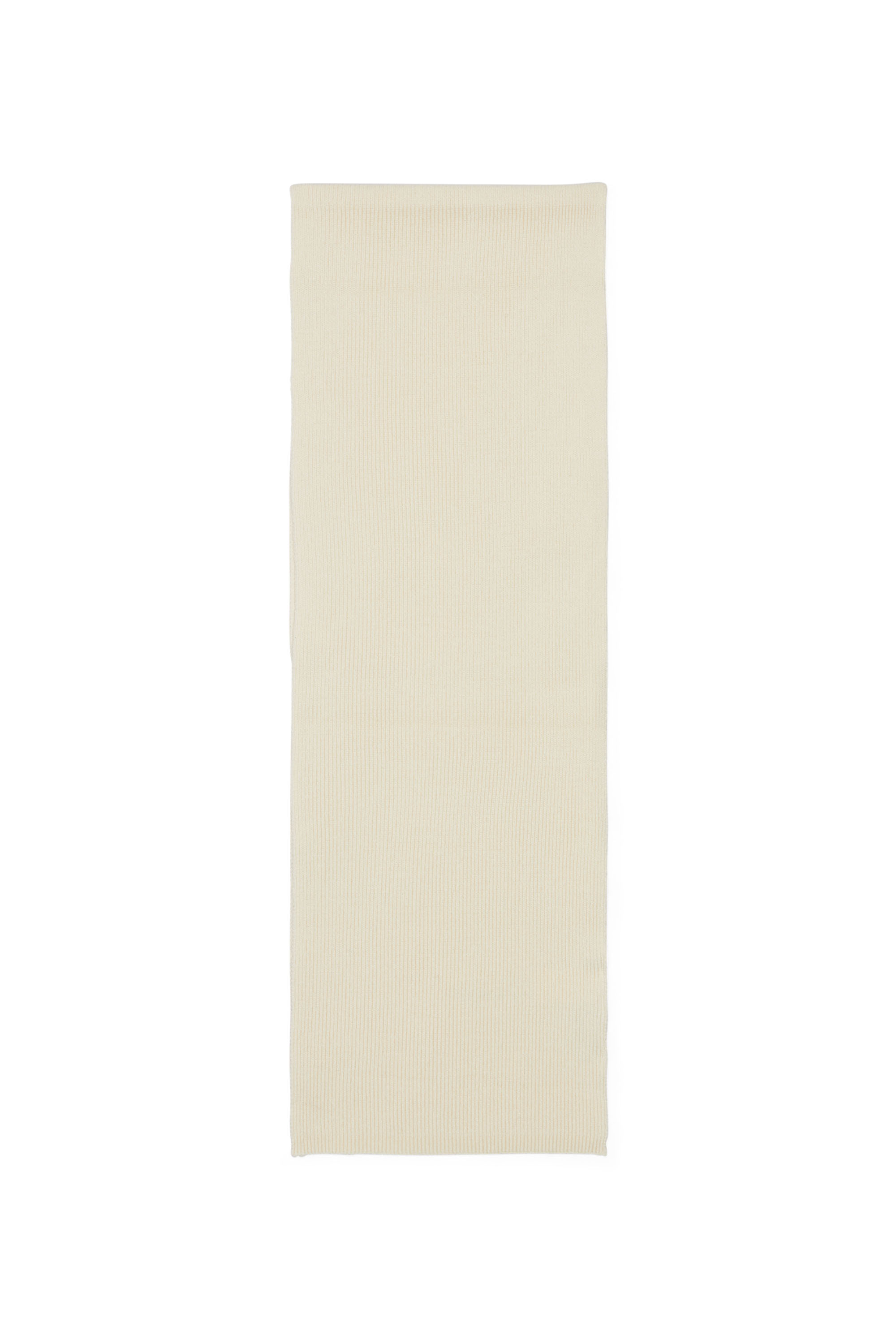 Diesel - K-CODER SCARF, Sciarpa a costine in misto lana Unisex in Bianco - 3