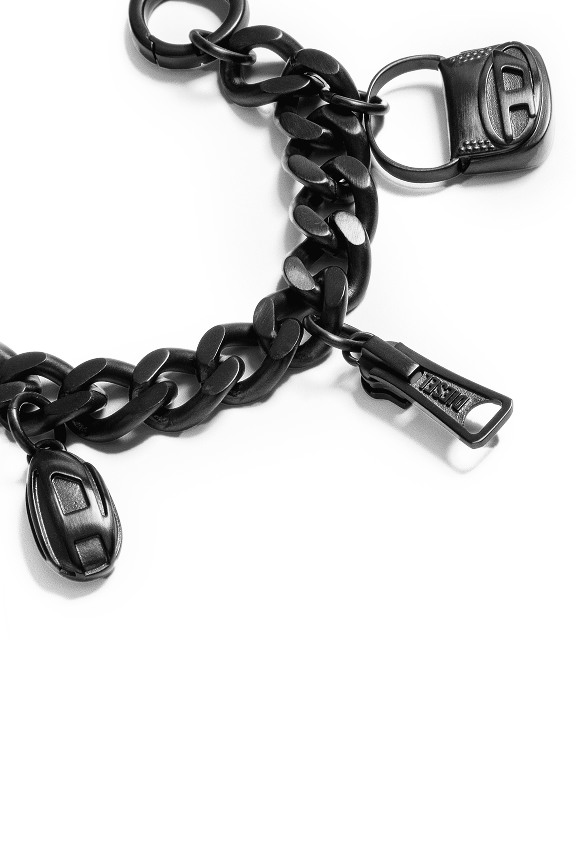 Diesel - 60375 CASETIFY  CHARMS CHAIN, Catena Gun Metal Unisex in Nero - 2