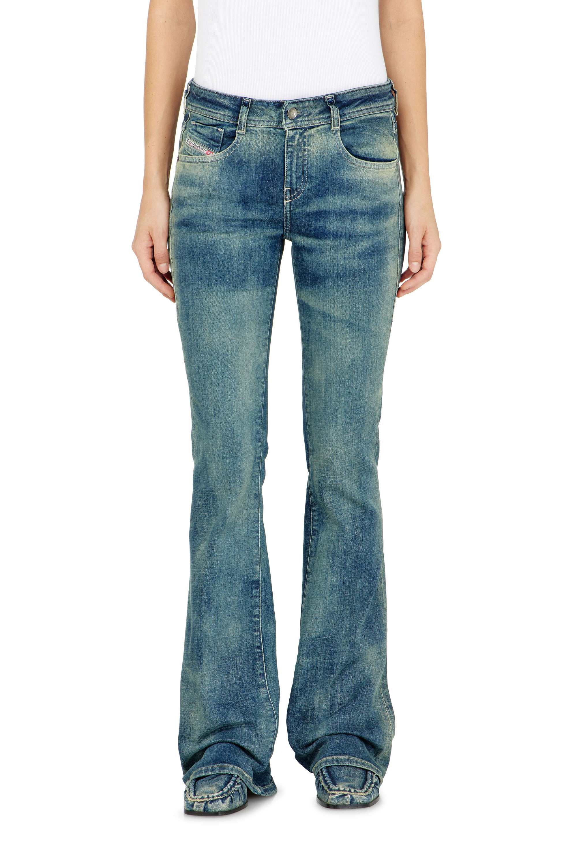 Diesel - Bootcut Jeans 1969 D-Ebbey 09P41 Donna, Blu medio - Image 4