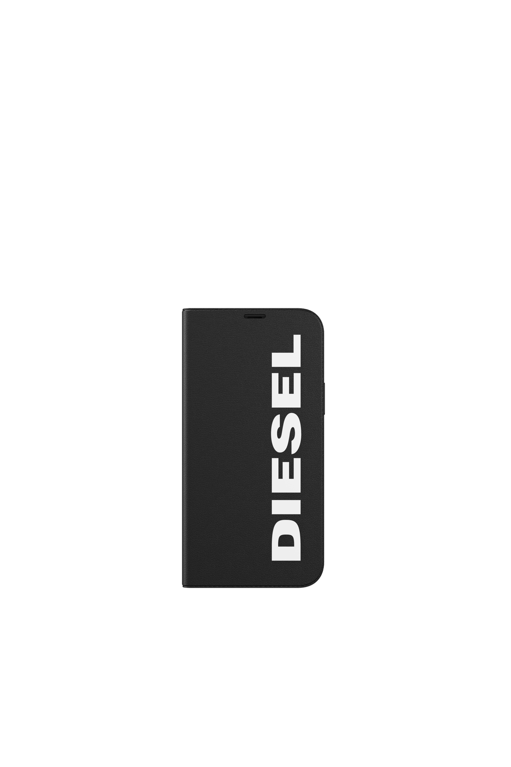 Diesel - 42486 BOOKLET CASE, Custodia a portafoglio per iPhone 12/12 Pro Unisex in Nero - 2