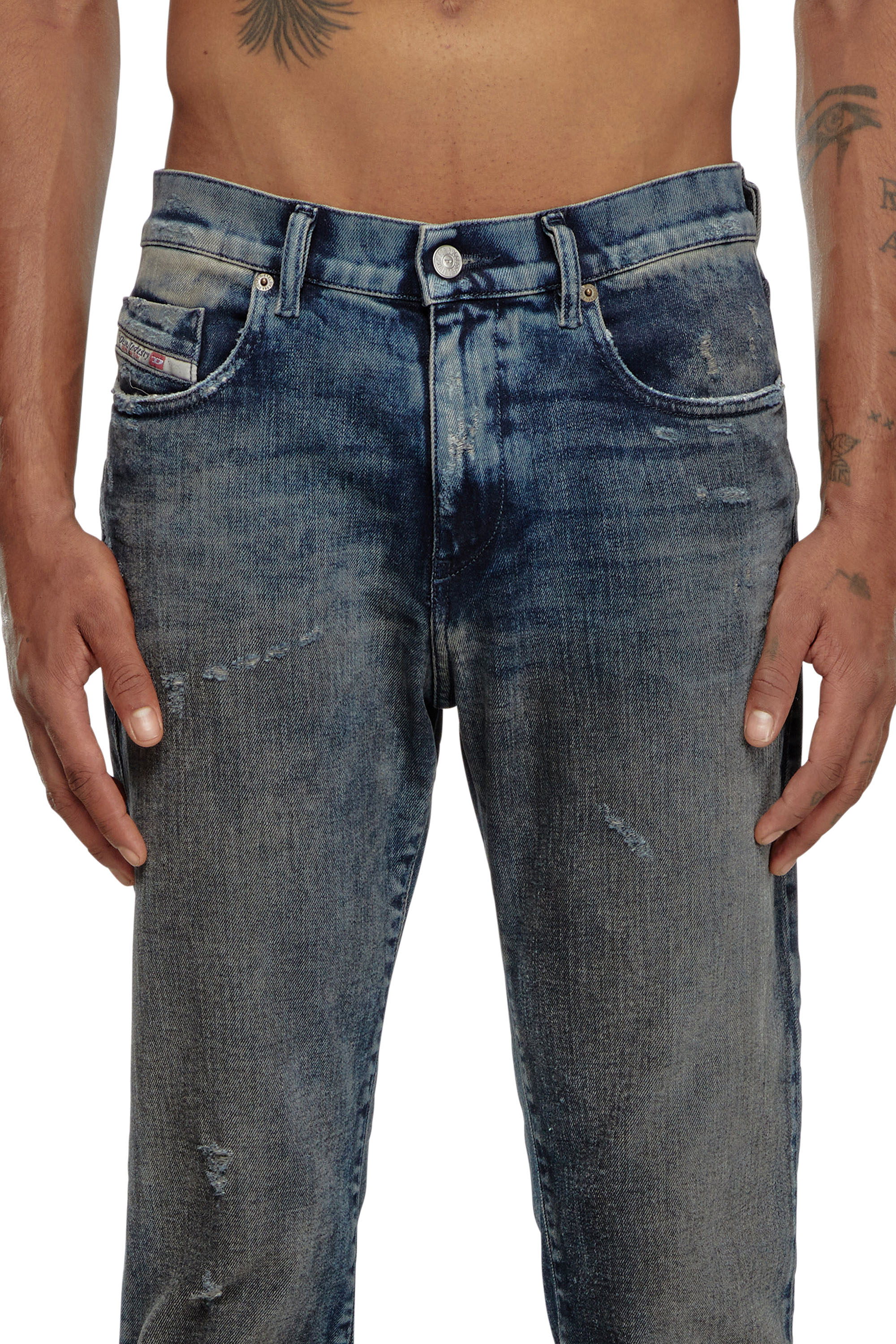 Diesel - Slim Jeans 2019 D-Strukt 09H54 Uomo, Blu Scuro - Image 5