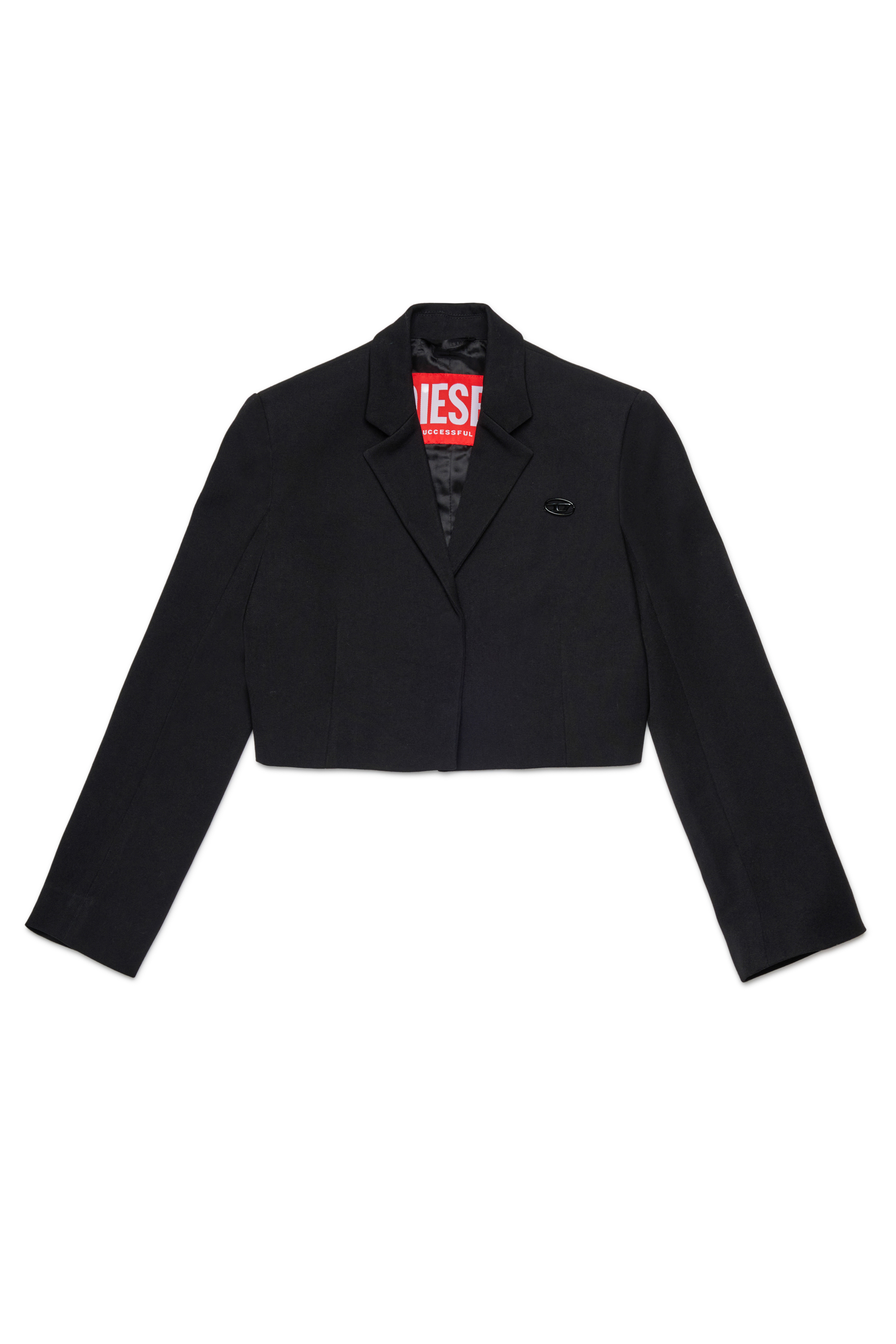 Diesel - JGMILLAP1, Giacca corta con revers Donna in Nero - 1