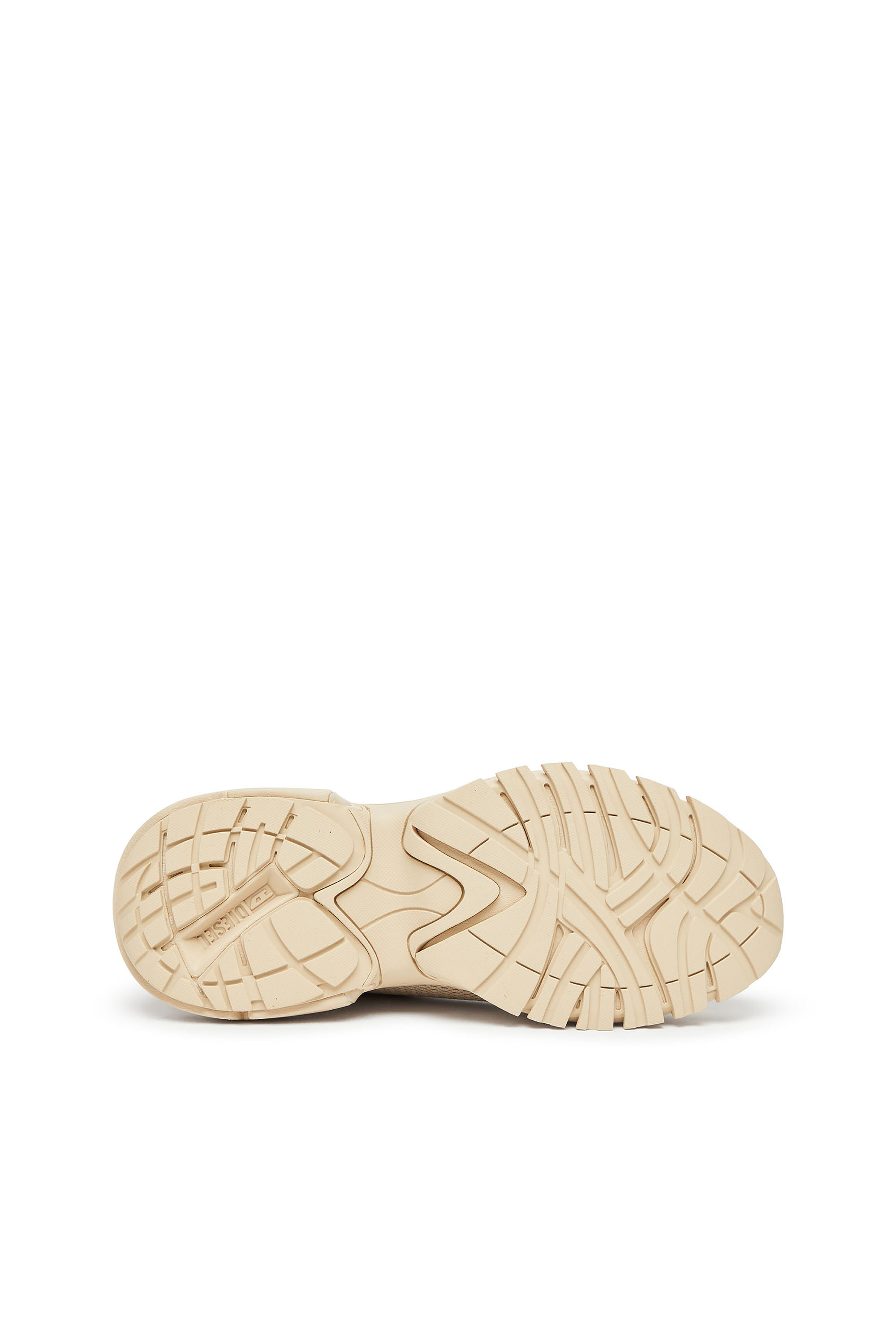 Diesel - S-PRO-V-DENSE LOW W, Woman's S-Pro-V-Dense-Metallic mesh sneakers with Oval D logo in Beige - 4