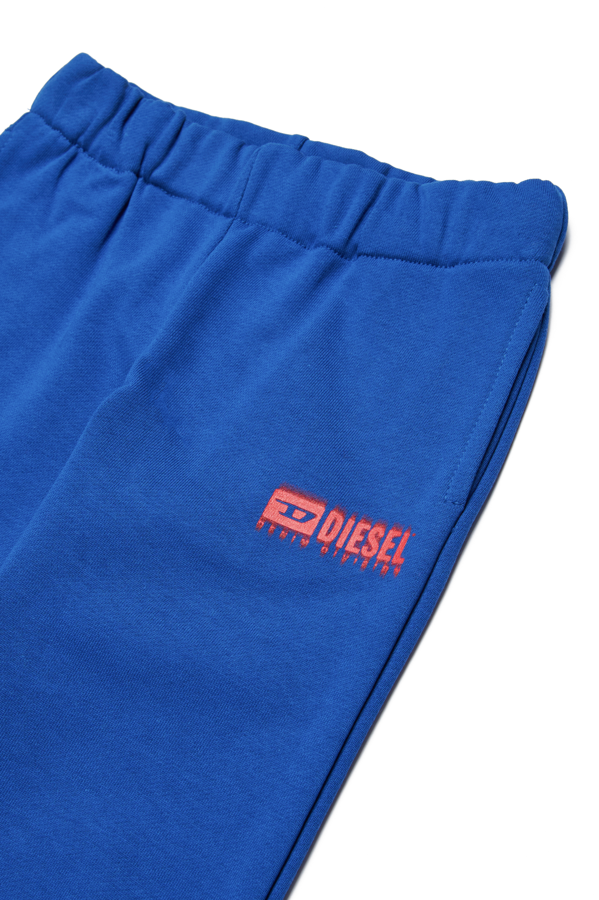 Diesel - PBASEB, Unisex Pantaloni tuta con logo sbavato in Blu - Image 3