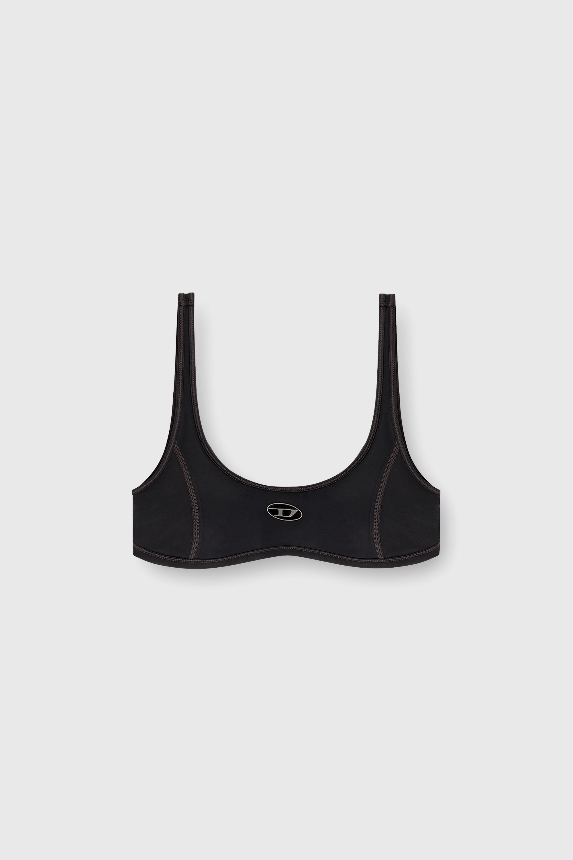 Diesel - CHELSEA-UTLT, Reggiseno sportivo con logo cut-out Donna in Nero - 2