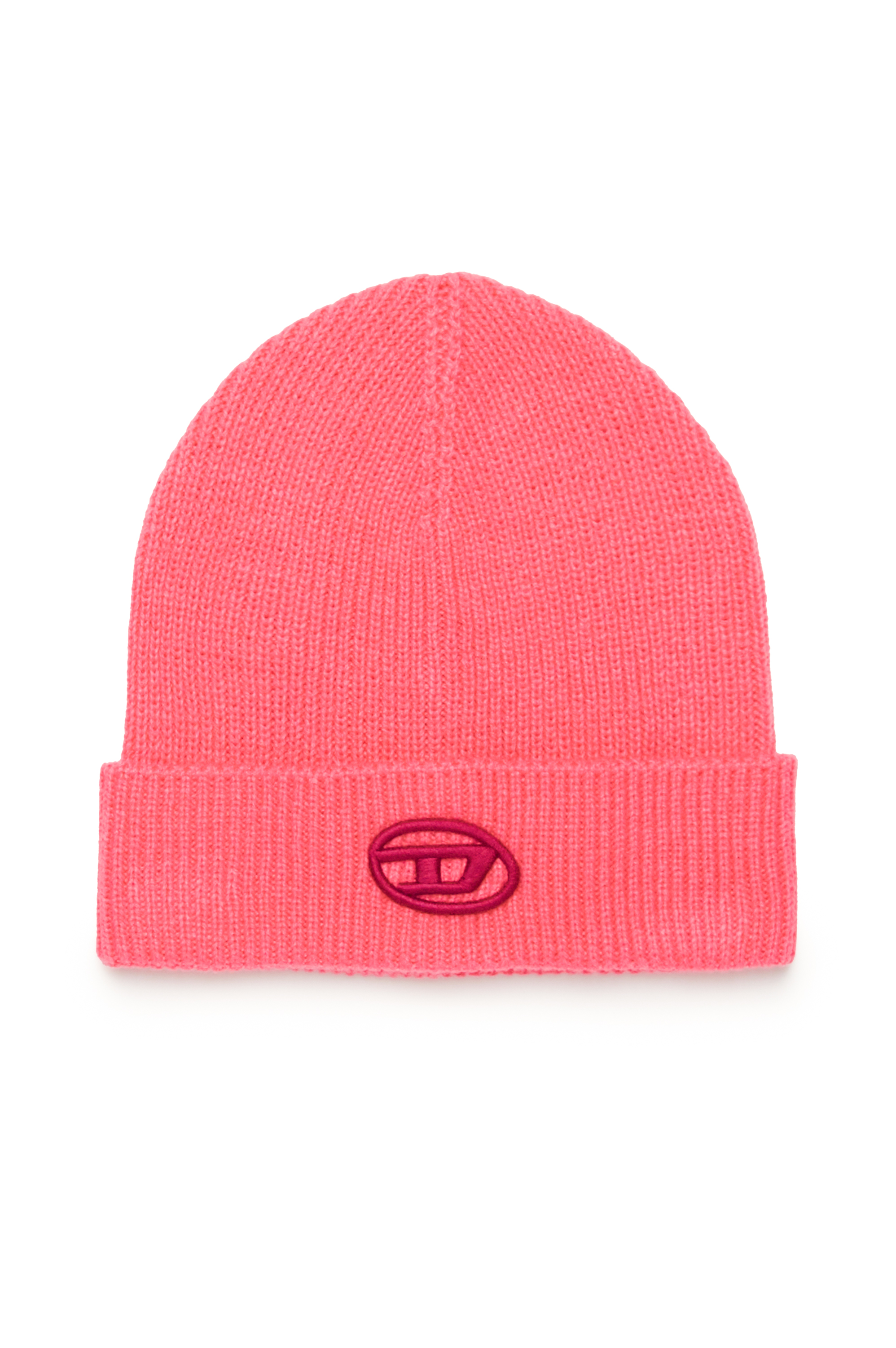 Diesel - FCODERFULLYTX, Beanie con logo ricamato Unisex in Rosa - 2