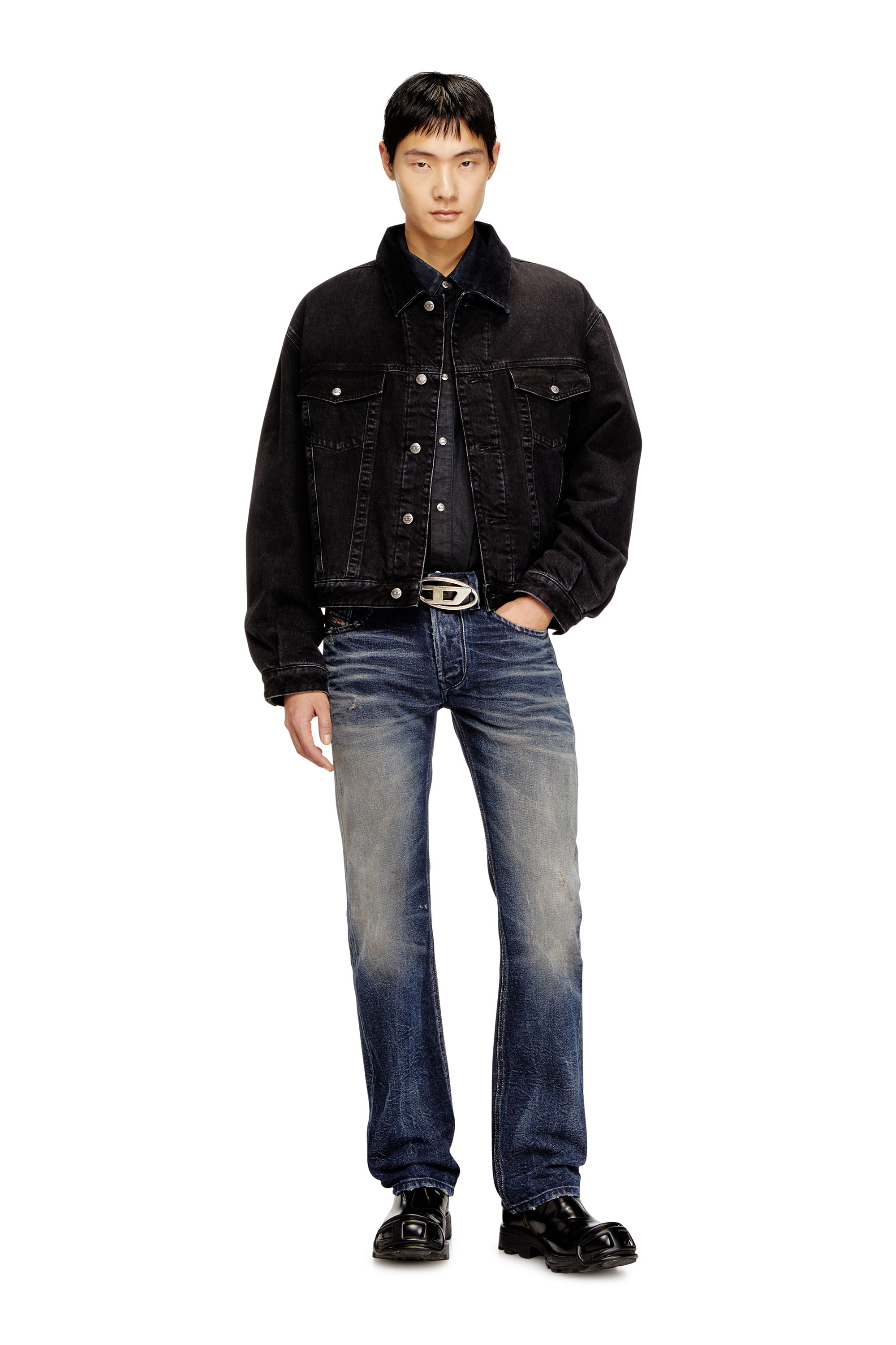 Diesel - Regular Jeans 1985 Larkee 09N57 Uomo, Blu Scuro - Image 2