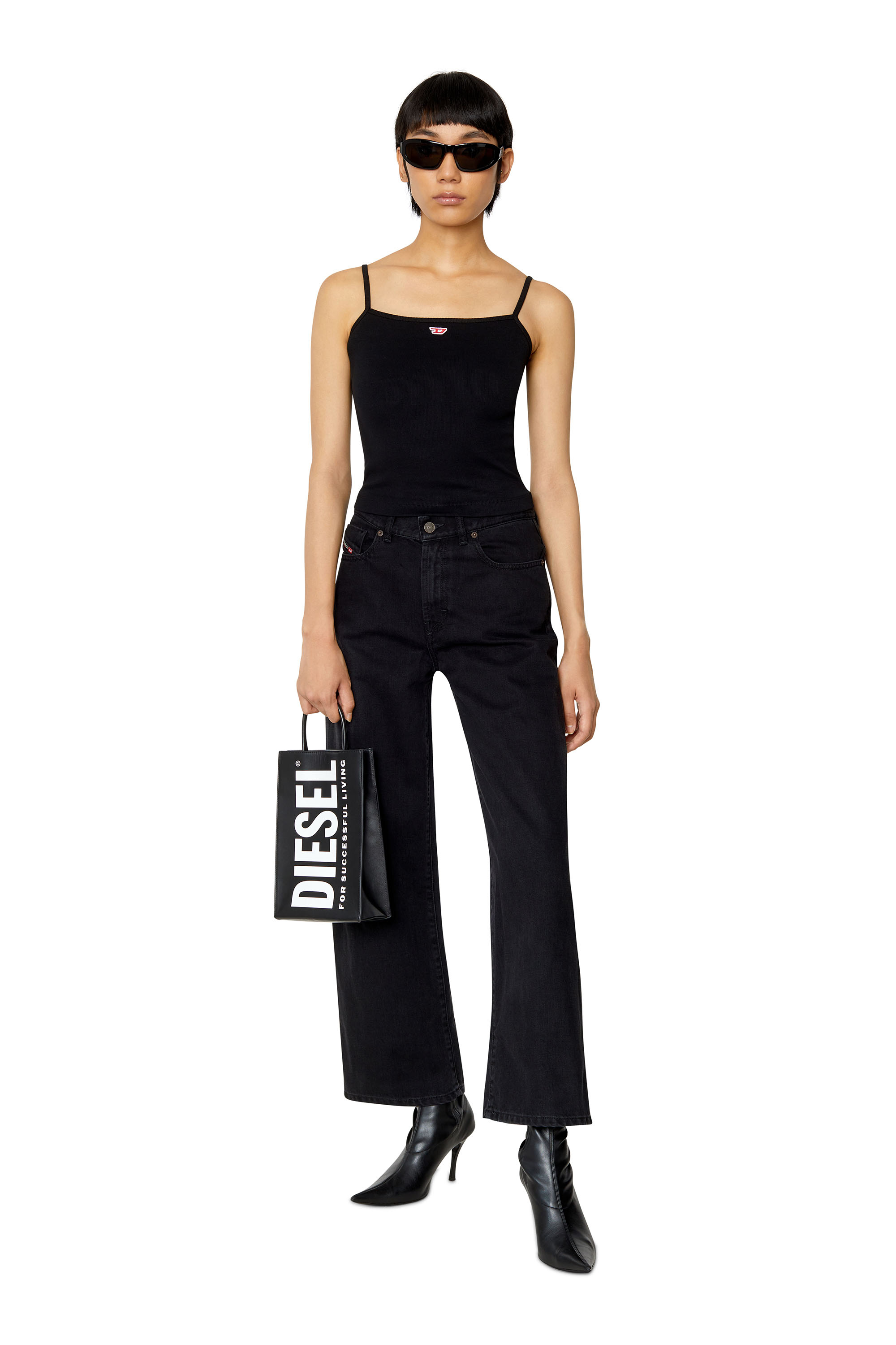 Diesel - 2000 Z09RL Bootcut and Flare Jeans, Nero/Grigio scuro - Image 5