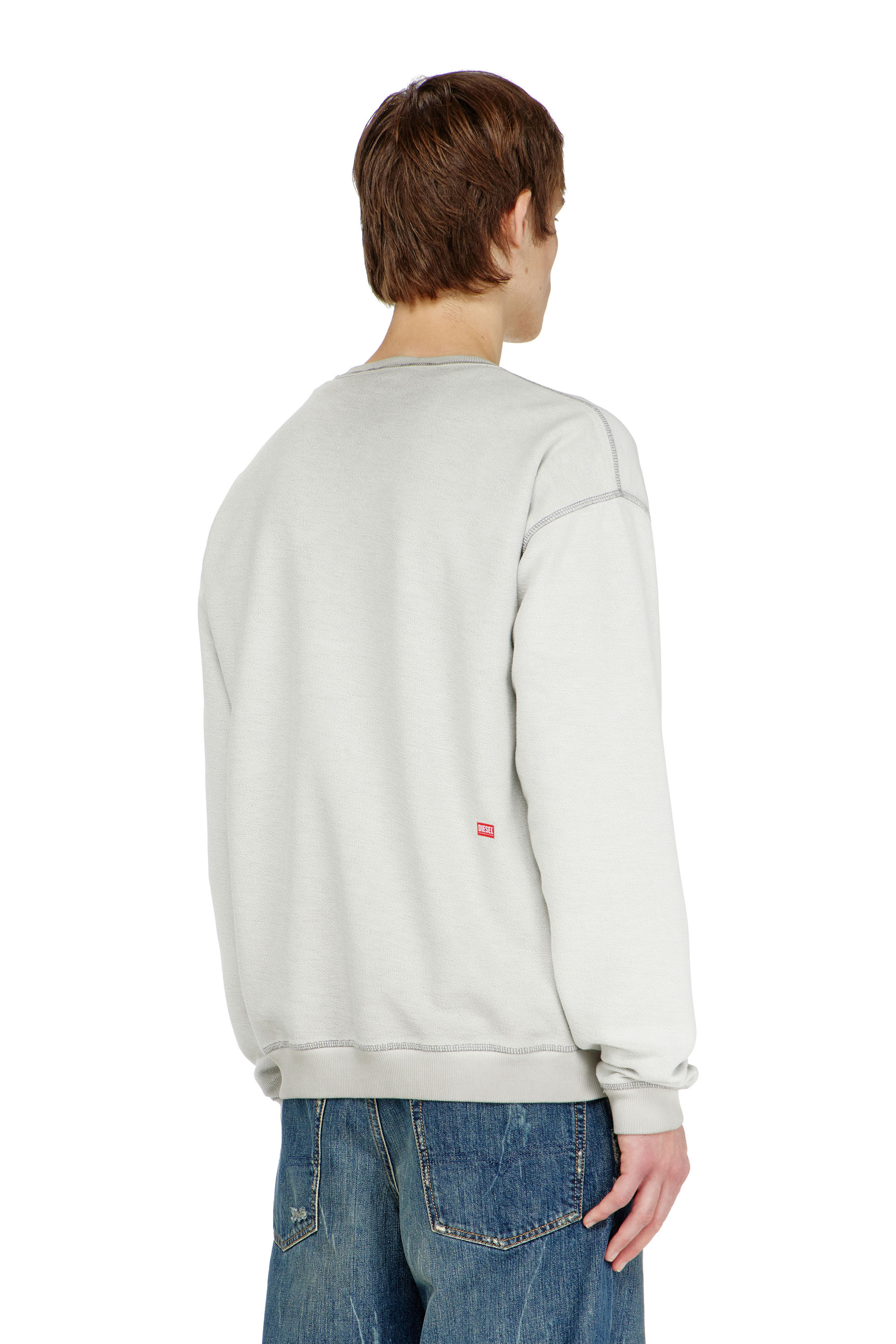 Diesel - S-ARON-RAW, Felpa con stampa d&eacute;vor&eacute; Uomo in ToBeDefined - 4