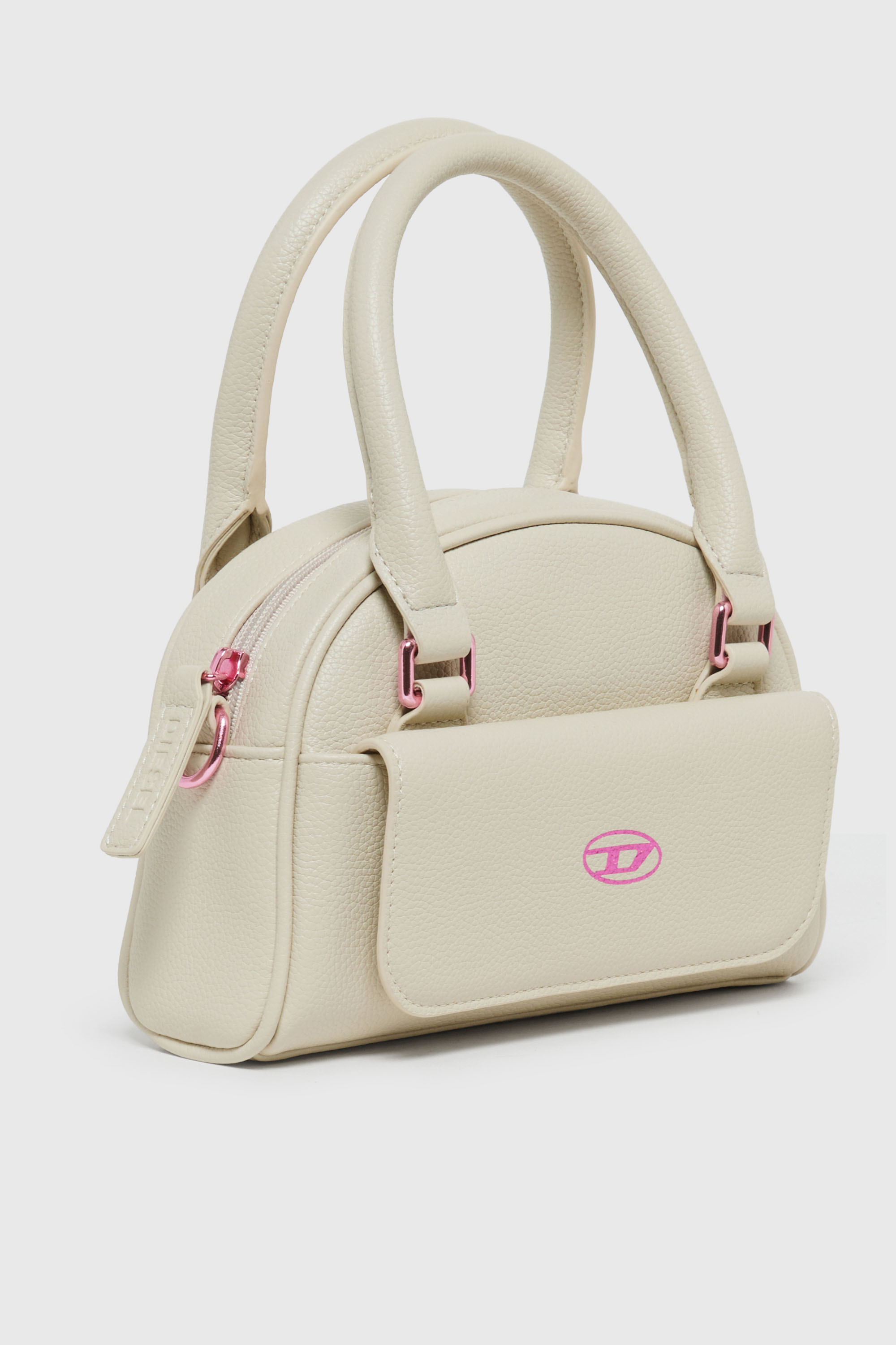 Diesel - WREDY, WREDY - Borsa in tessuto grainy coated Donna in Bianco - 3