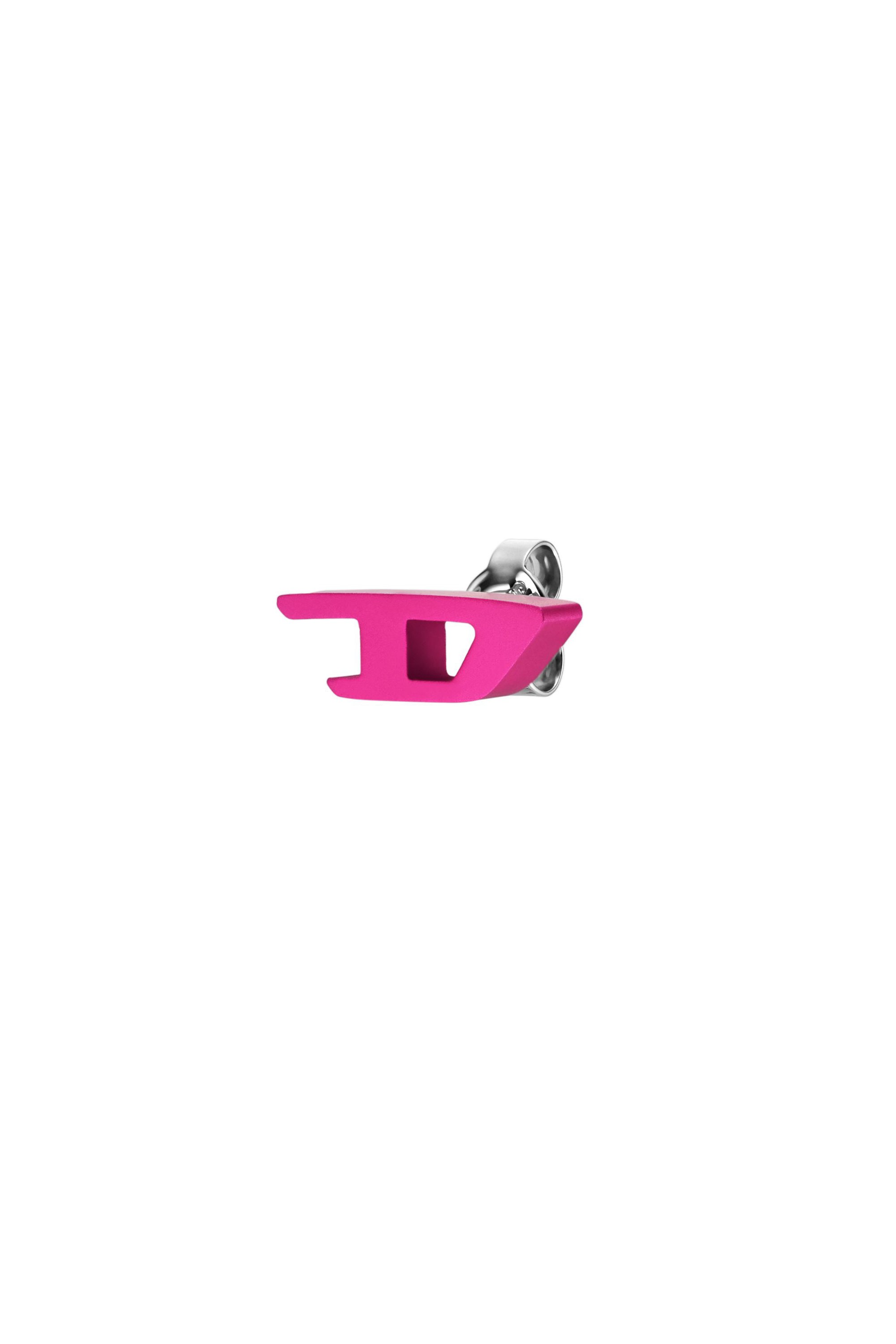Diesel - DX1503, Unisex Orecchino a lobo in alluminio rosa in Rosa - Image 1