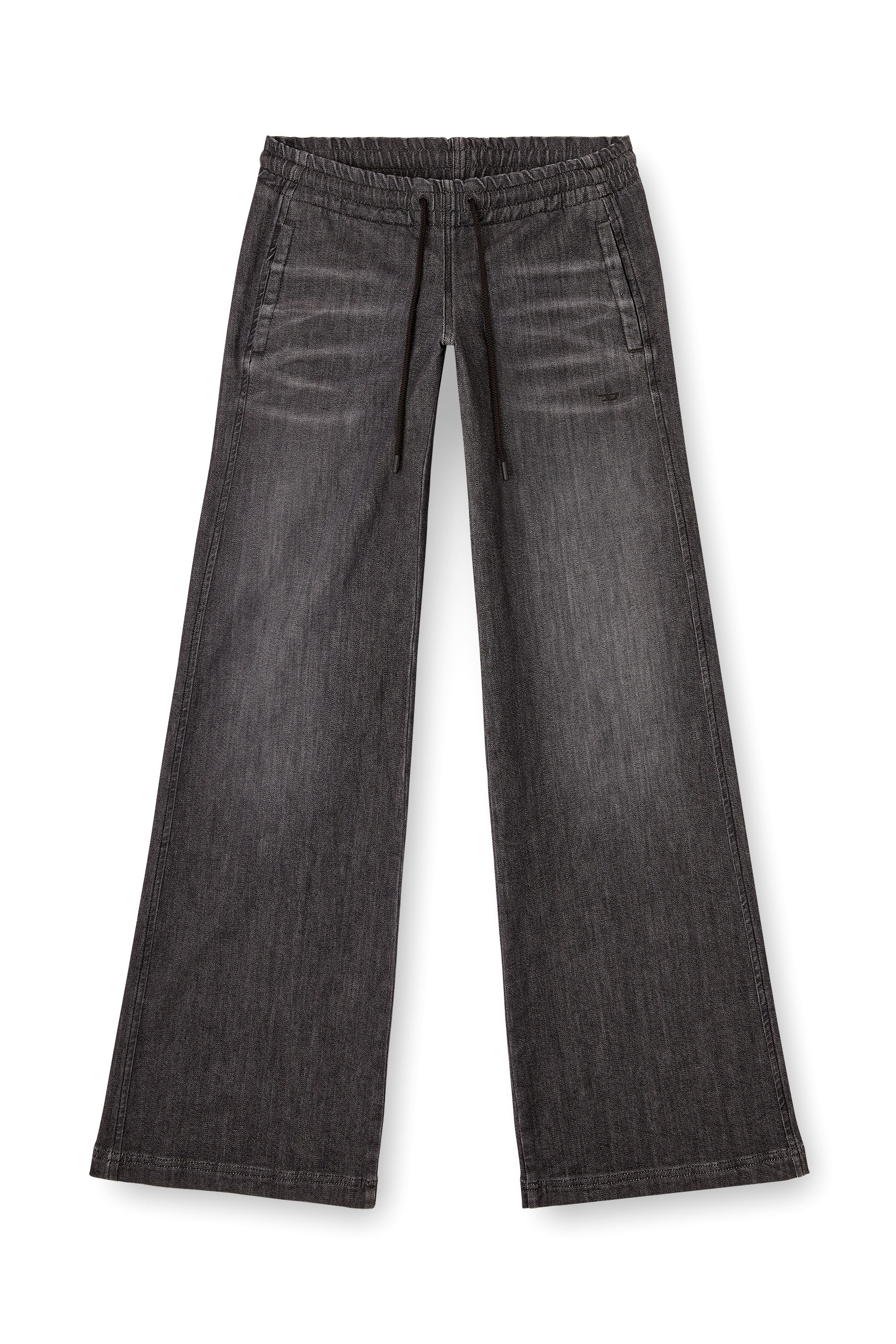 Diesel - Relaxed 2078 D-Ainty Joggjeans® 09M66 Donna, Nero/Grigio scuro - Image 3