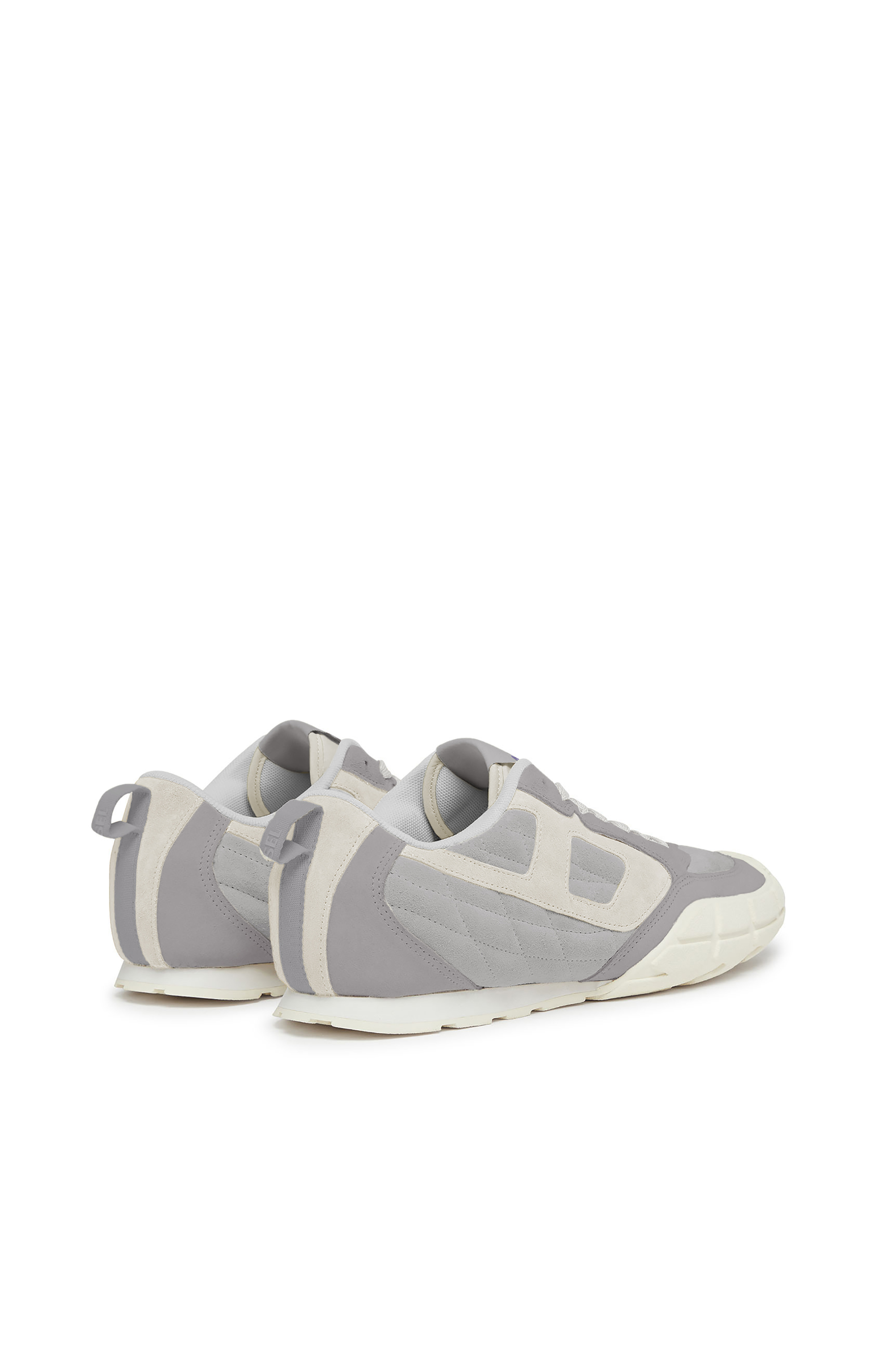 Diesel - S-PAGODHA LOW, S-Pagodha-Sneaker in suede trapuntato Uomo in Grigio - 3