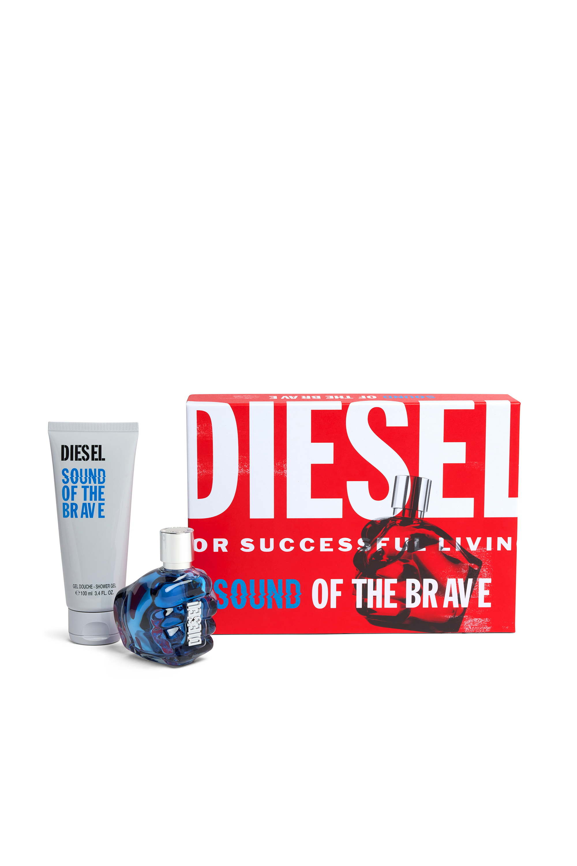 Diesel - SOUND OF THE BRAVE 50 ML GIFT SET, Cofanetto Sound Of The Brave Uomo in Blu - 1