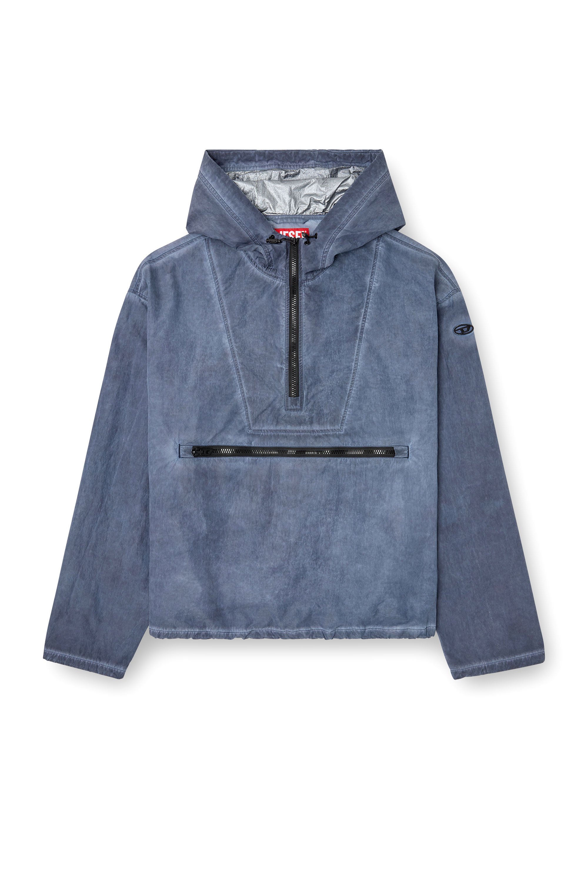 Diesel - J-NOODE-A, Giacca con cappuccio ripiegabile Uomo in Blu - 3