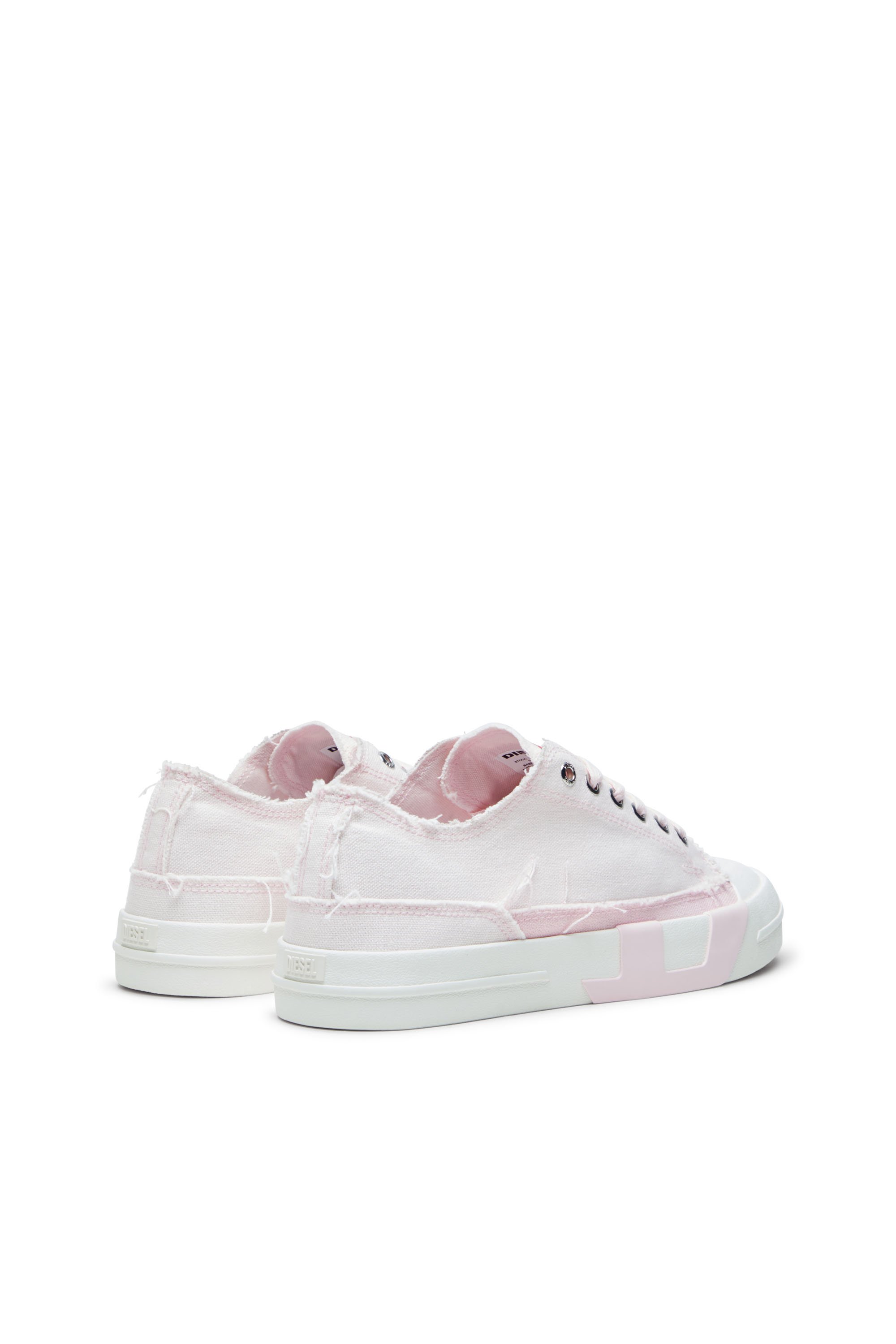 Diesel - S-D-VERSE LOW W, S-D-Verse-Sneaker in canvas sfrangiato Donna in Multicolor - 3