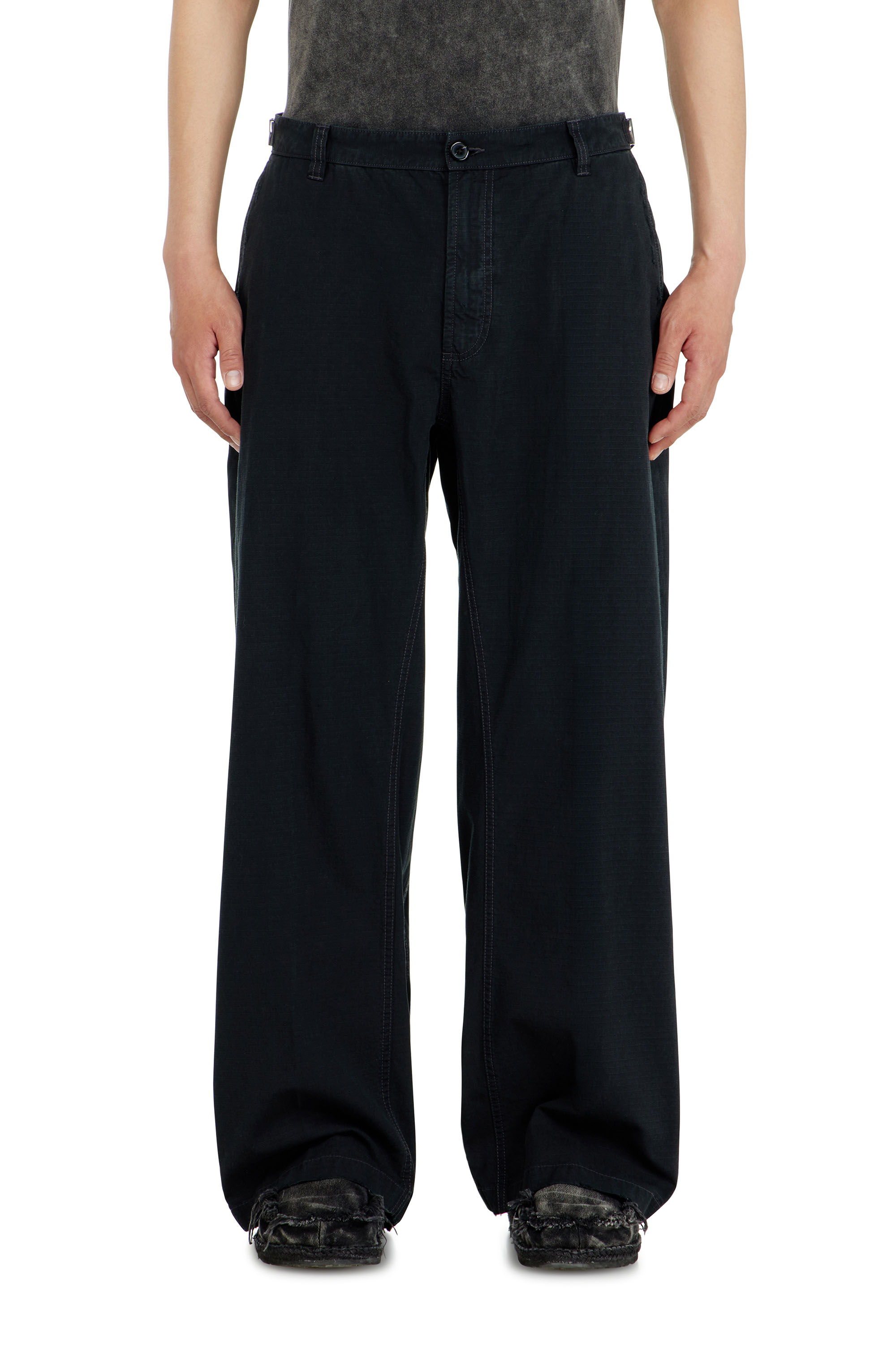 Diesel - P-BALL, Pantaloni in ripstop di cotone con fibbie laterali Uomo in ToBeDefined - 3
