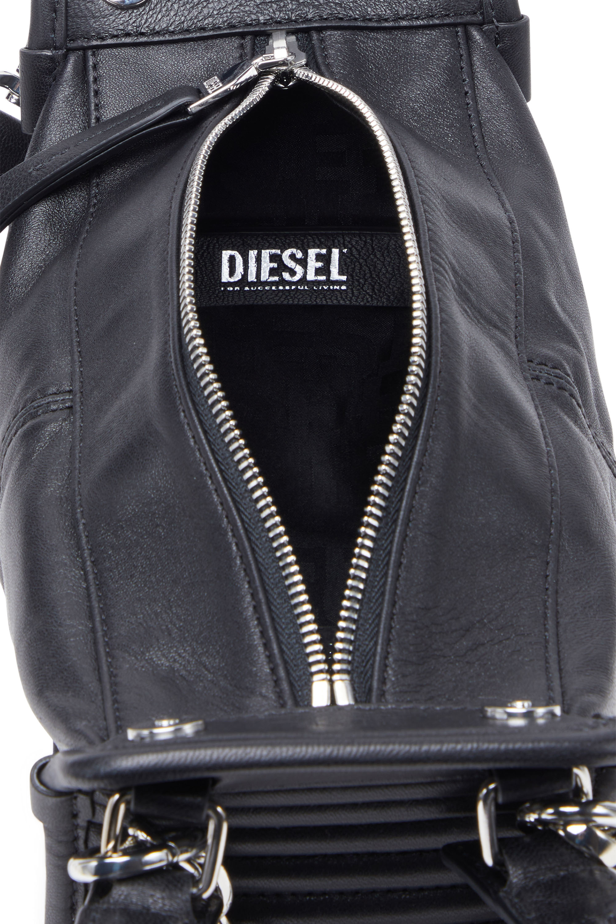 Diesel - D-VINA-RR XS, D-Vina-RR XS - Borsa in pelle Donna in Nero - 3