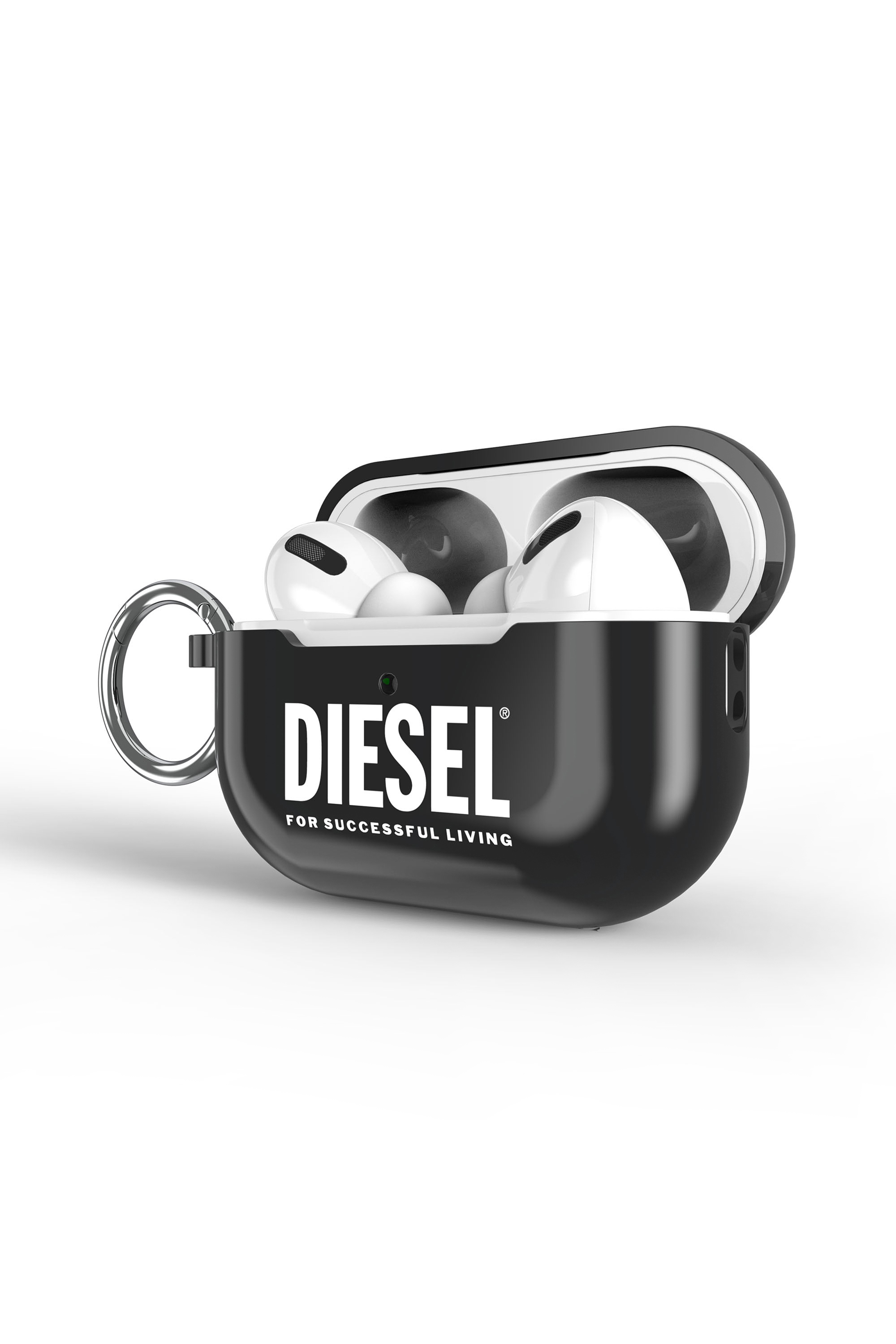 Diesel - 60193 AIRPOD CASE, Cover per Airpods Pro / Pro 2 Unisex in Nero - 2