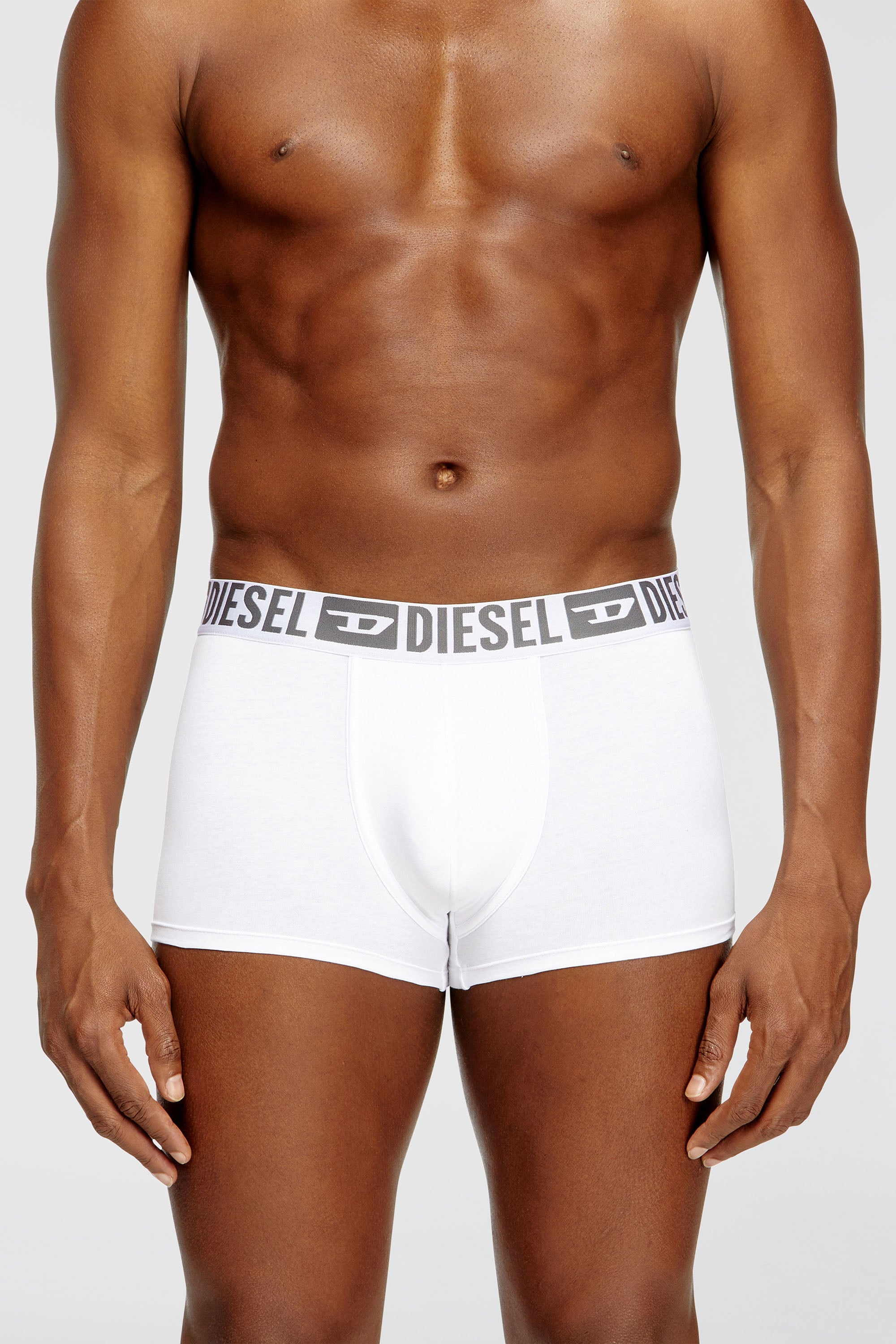 Diesel - MIKE-D-CORE-3PACK, Set da tre boxer in cotone elasticizzato con fascia in vita tono su tono Uomo in Multicolor - 3