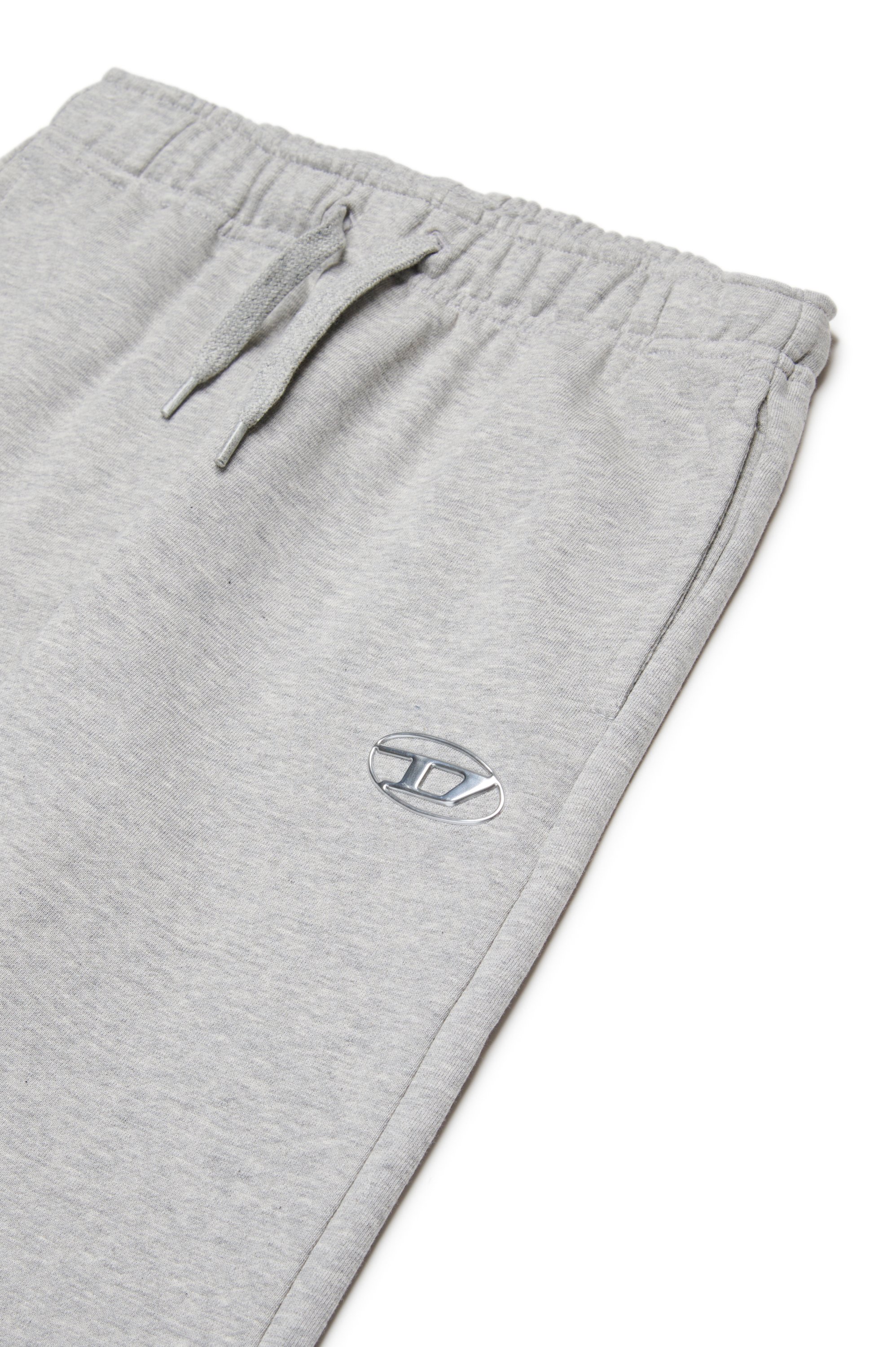 Diesel - PMACISD, Pantaloni tuta con logo Oval D effetto metallo Uomo in Grigio - 3